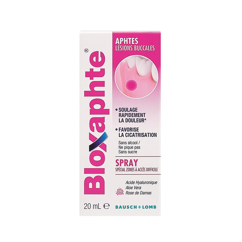 Bloxaphte+Spray+Multidirectionnel+Zones+Difficiles+d%27Acces+Aphtes+-+Lesions+Buccales+20+mL