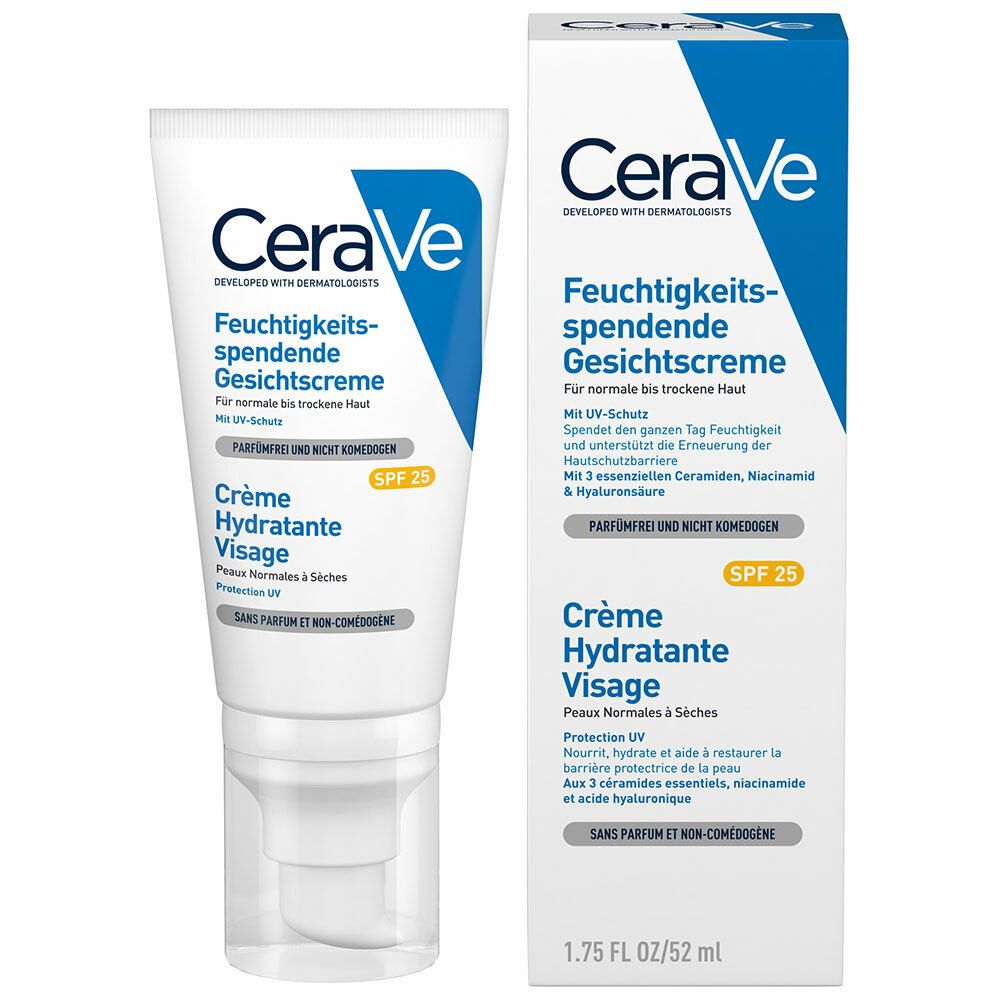 CeraVe Feuchtigkeitsspendende Gesichtscreme SPF25