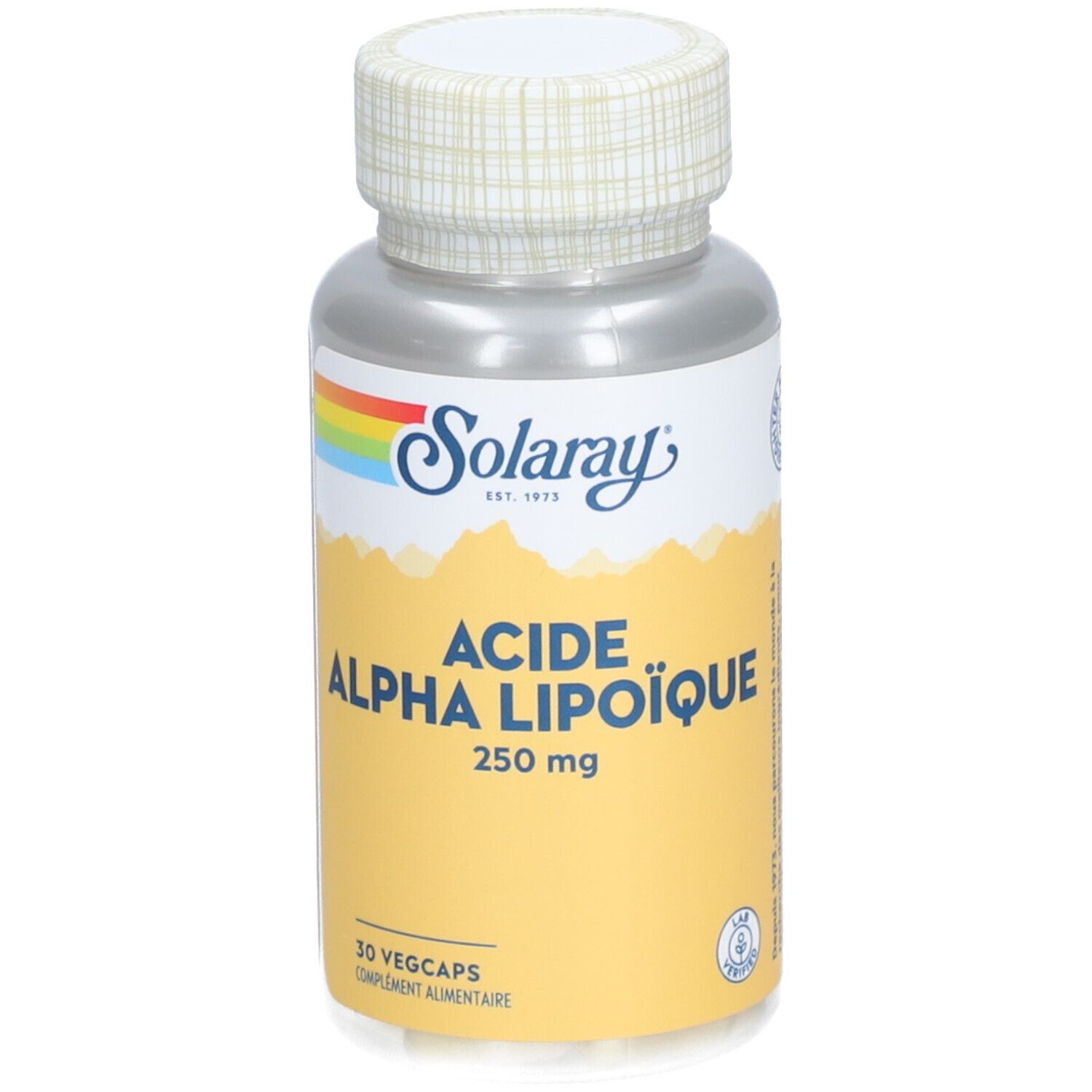 Solaray Acide Alpha Lipoiq Caps.30