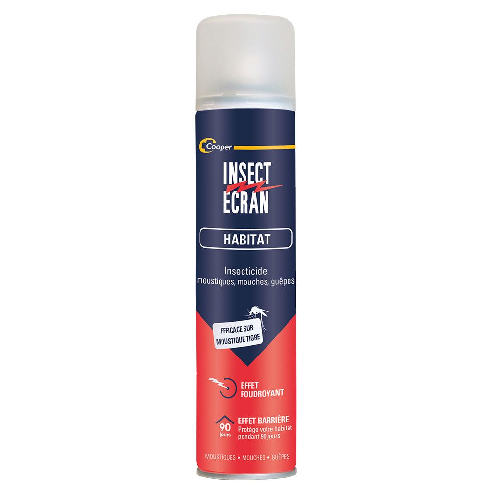 Insect Ecran - Spray Anti-Moustiques - Efficace sur les Moustiques, Mouches et Guêpes - Effet Foudro
