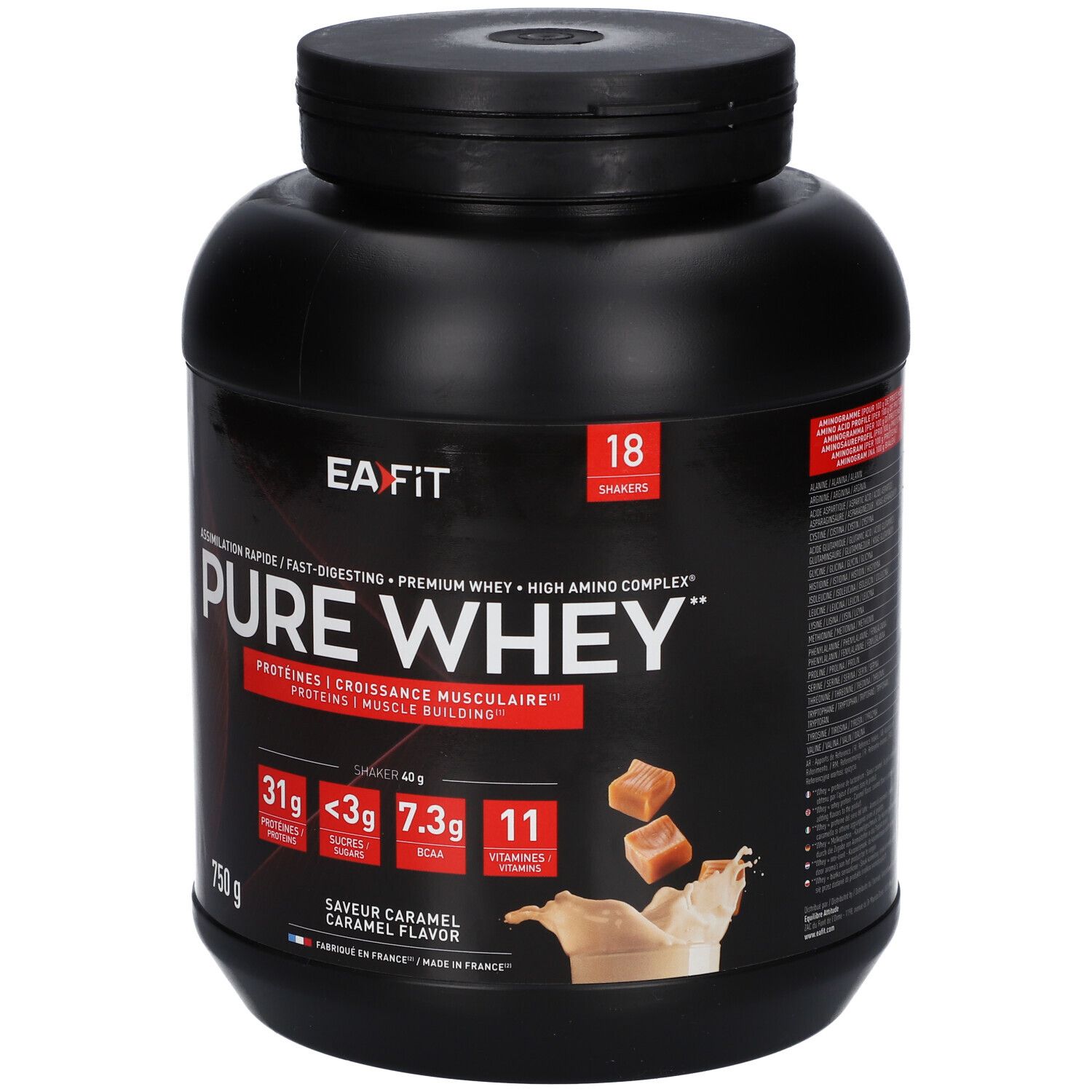 EAFIT Pure Whey Karamell Eiweißpulver