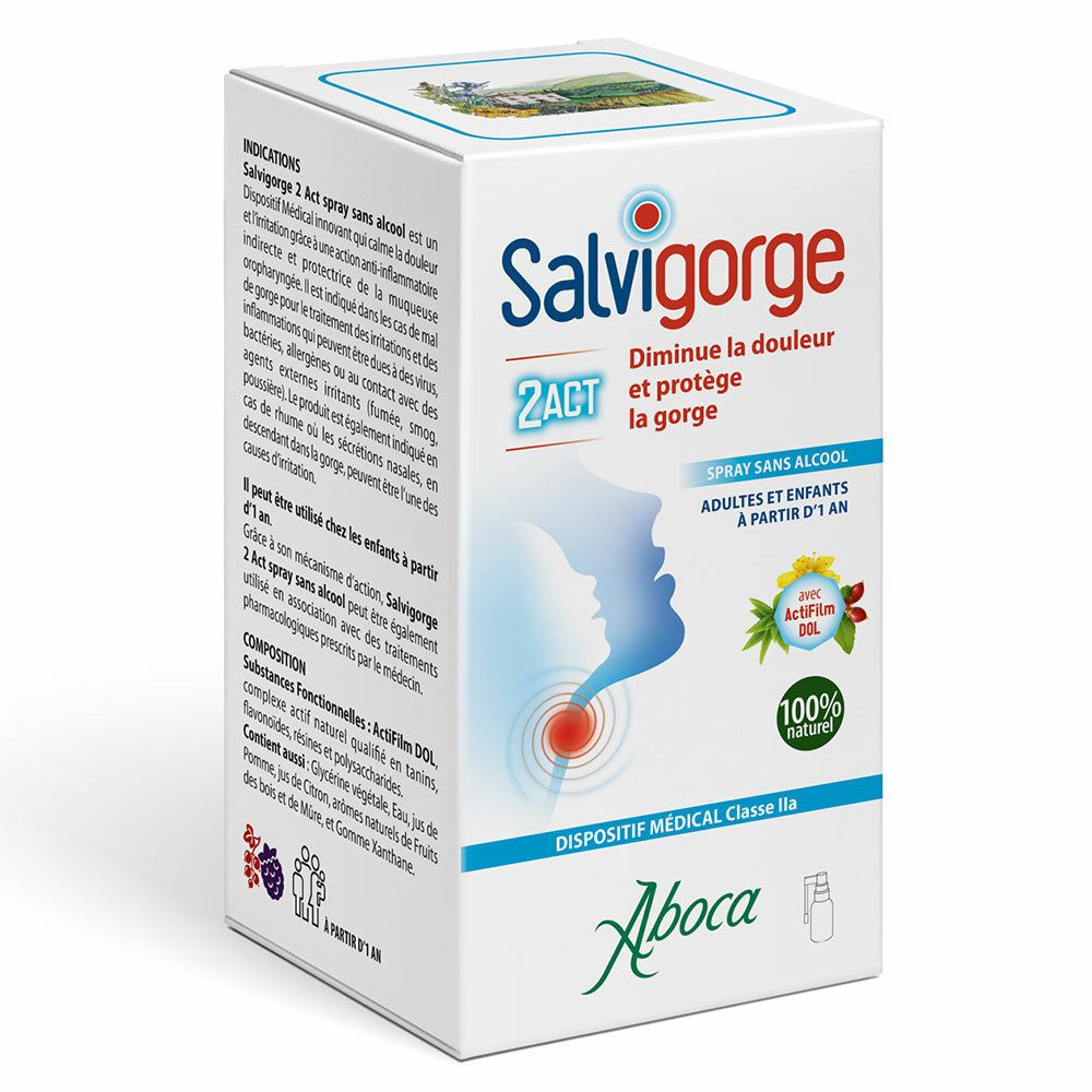 Aboca Salvigorge 2Act Sans alcool