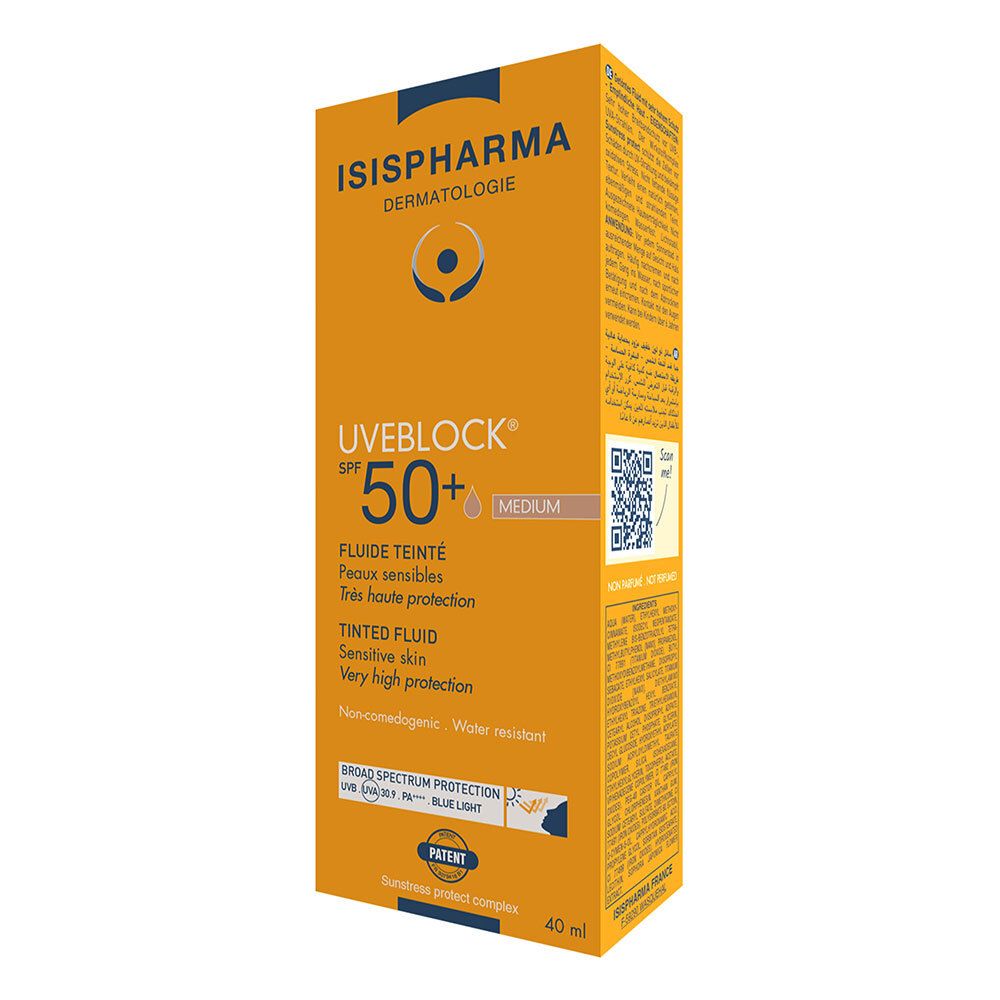 Uveblock SOL Spf50+Fluid Teint40Ml 40 ml Make up