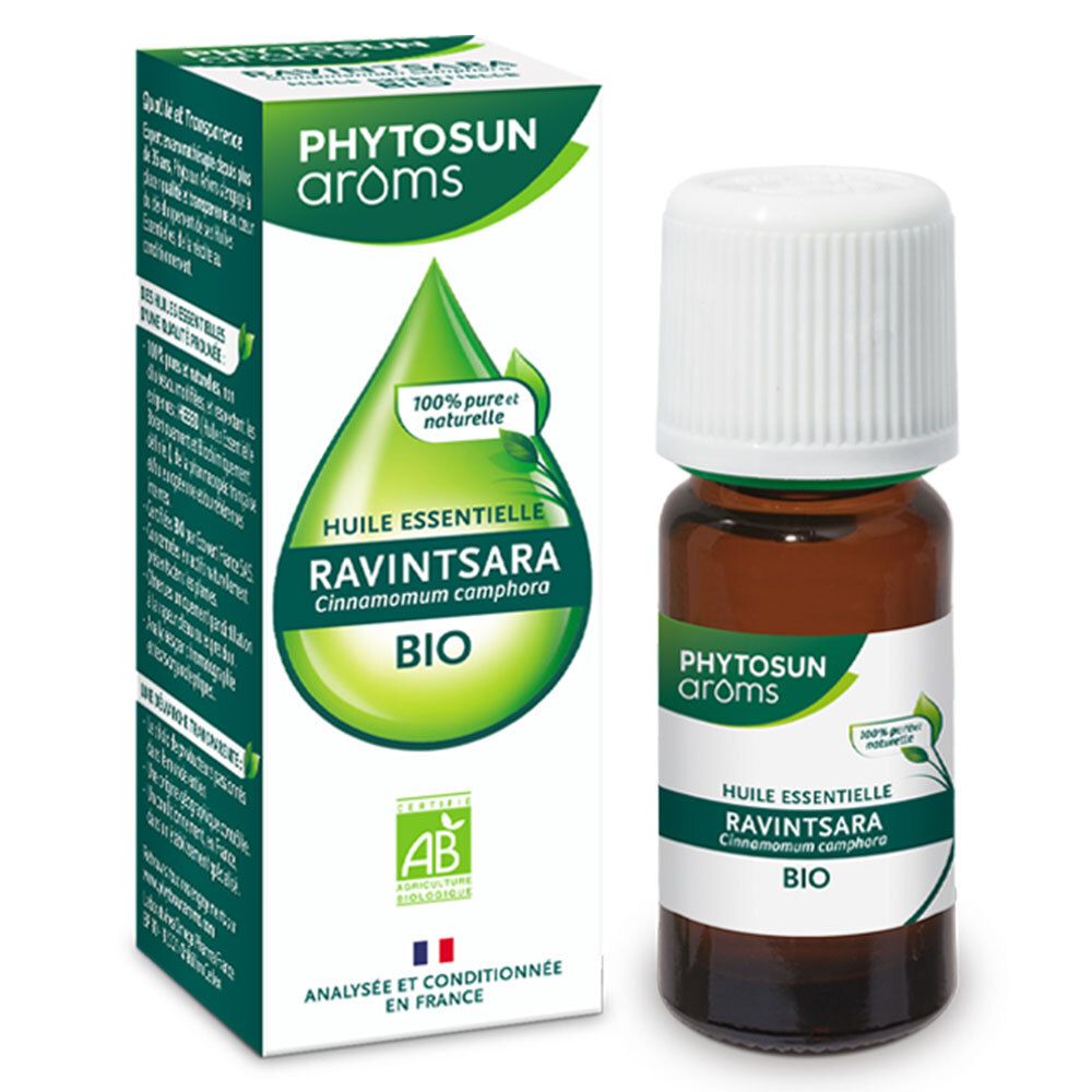 Phytosun arôms – Huile Essentielle Ravintsara BIO – 100 % pure et naturelle – 5 ml