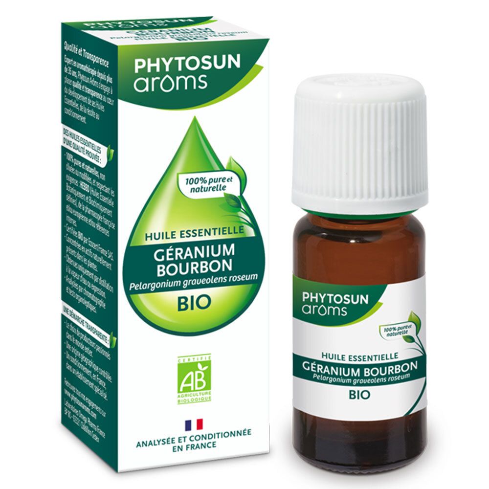 Phytosun Arôms Huile Essentielle Bio Géranium Bourbon 10ml