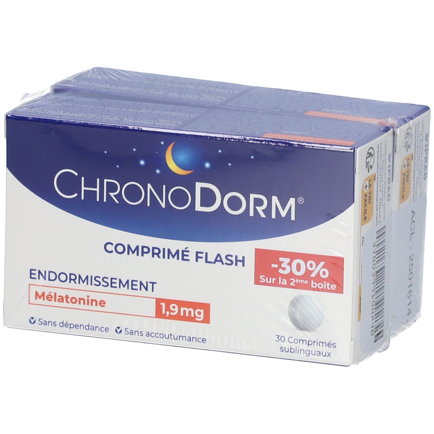 Chronodorm® Flash tablet Mélatonine 1,9 mg