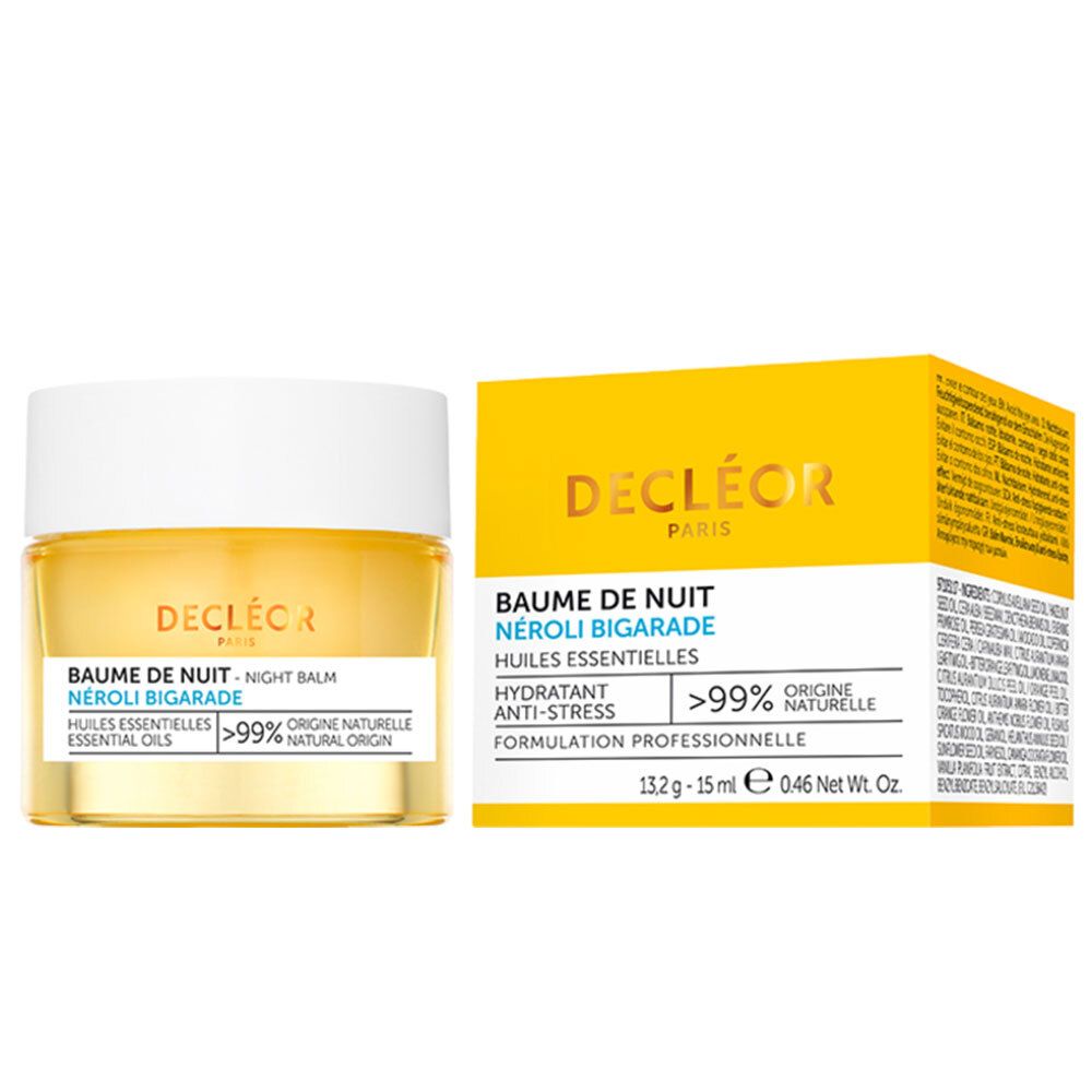 Emballage produit avec pot et boîte. Pot de baume jaune. Boîte jaune avec texte.