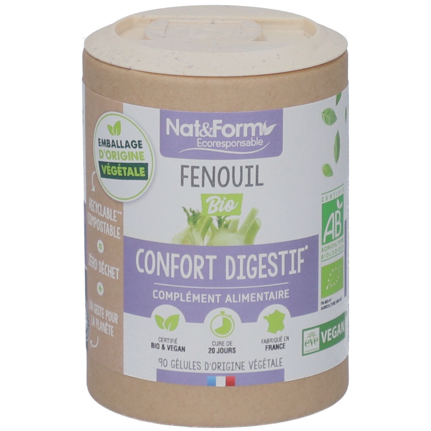 Nat&Form Fenouil Bio en gélules