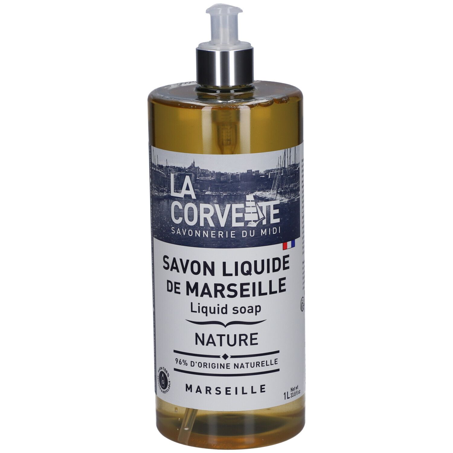 LA Corvette Savon liquide de Marseille nature