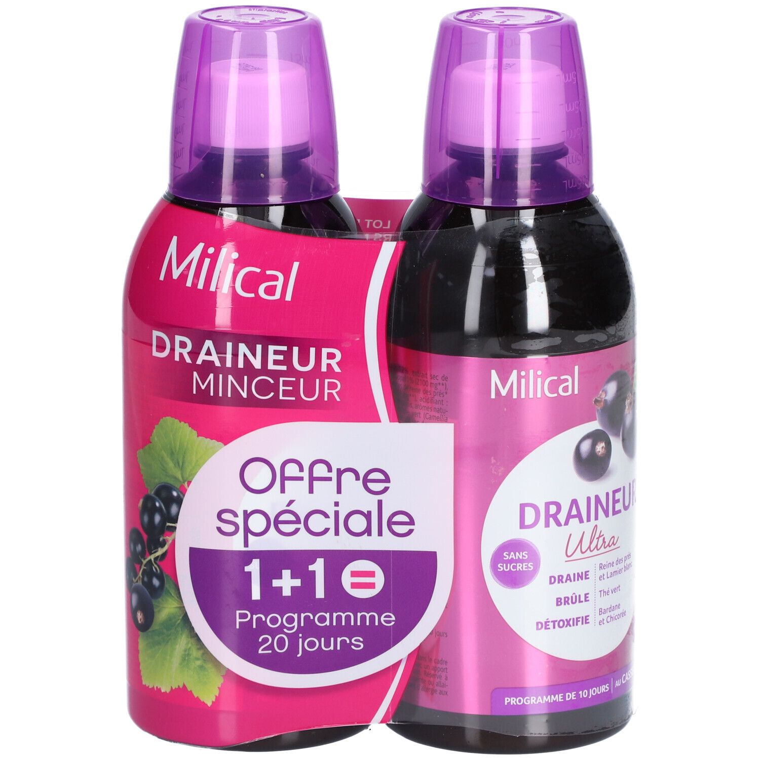 Milical Drain Ultra Cassis 500Mlx2
