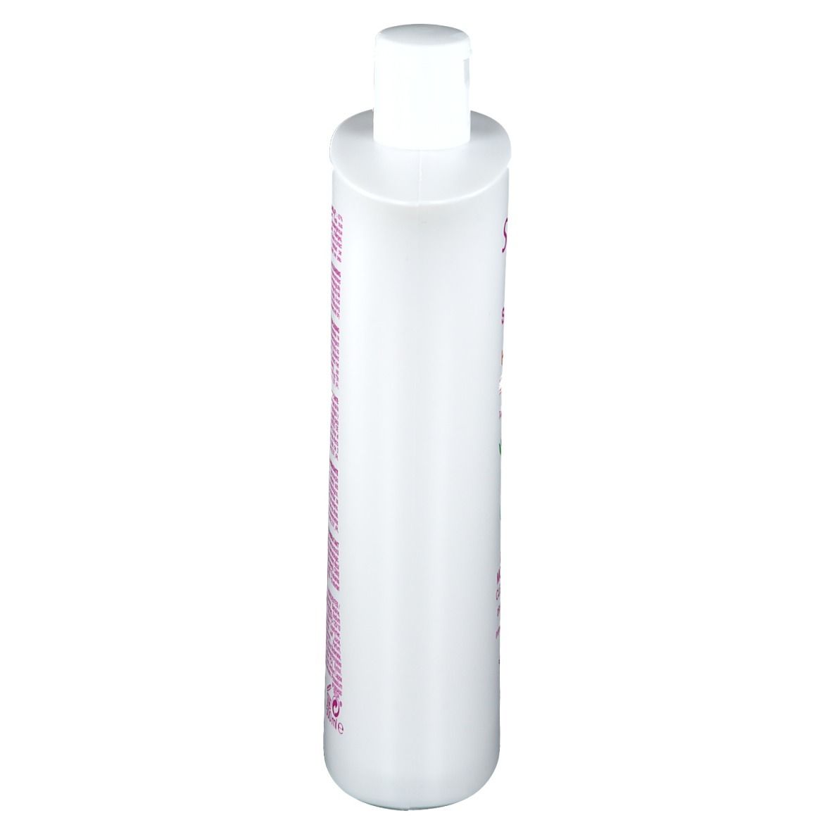 Weiße Flasche mit Saforelle-Etikett. Aufschrift: SOIN LAVANT ULTRA HYDRATANT. Rückseite mit Text.