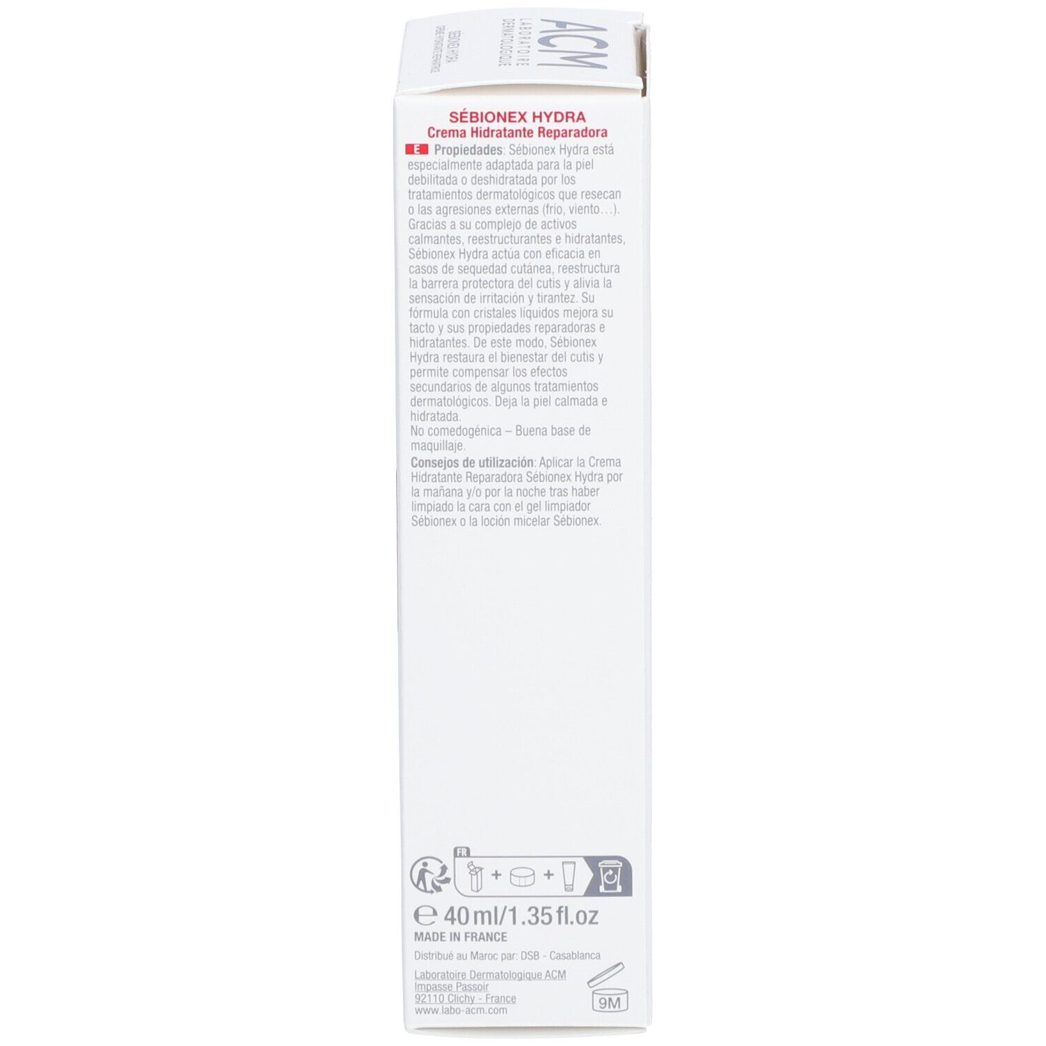 Produktverpackung. Text in mehreren Sprachen. Gebrauchsanweisung. Herstellerinformationen.