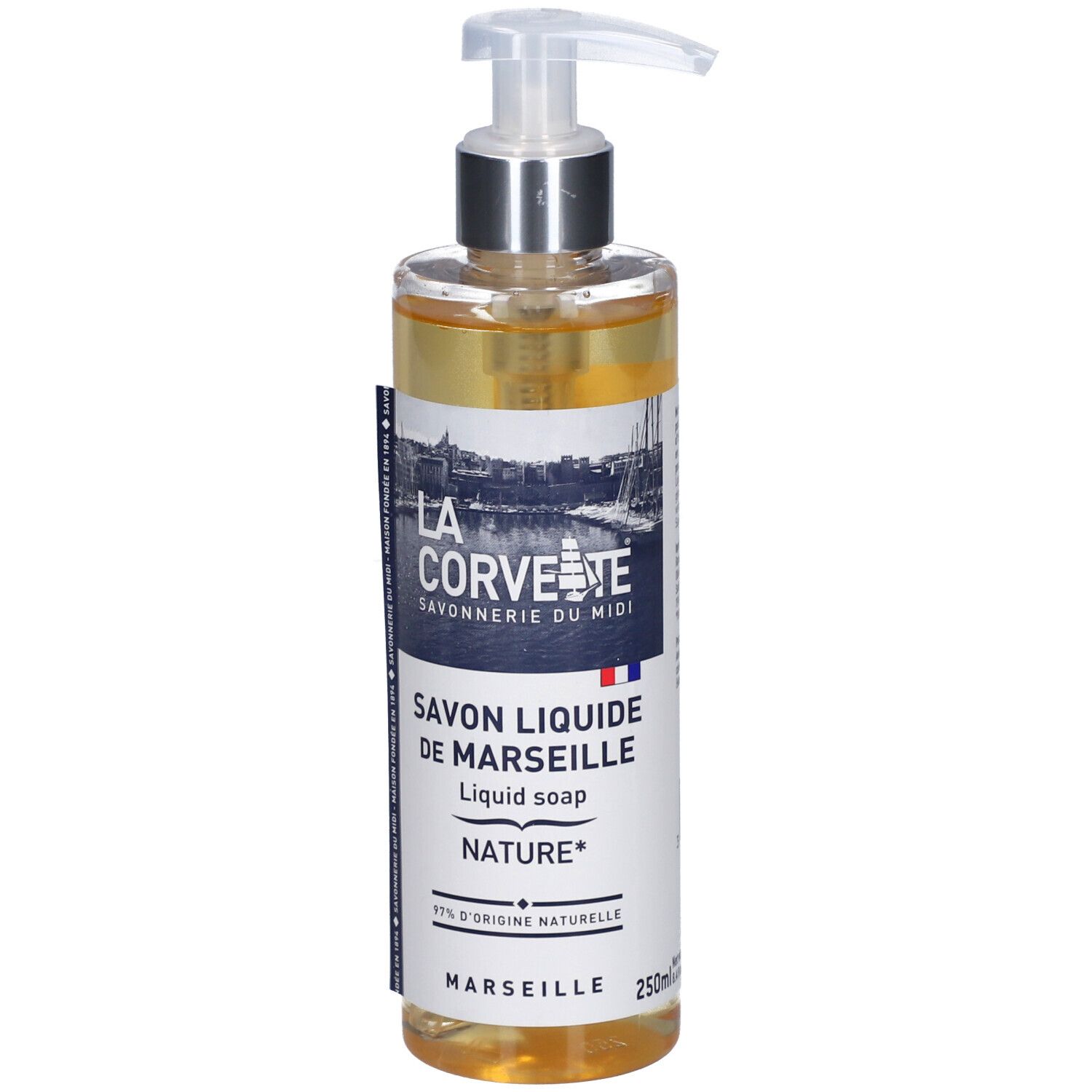 LA Corvette Savon liquide de Marseille Nature