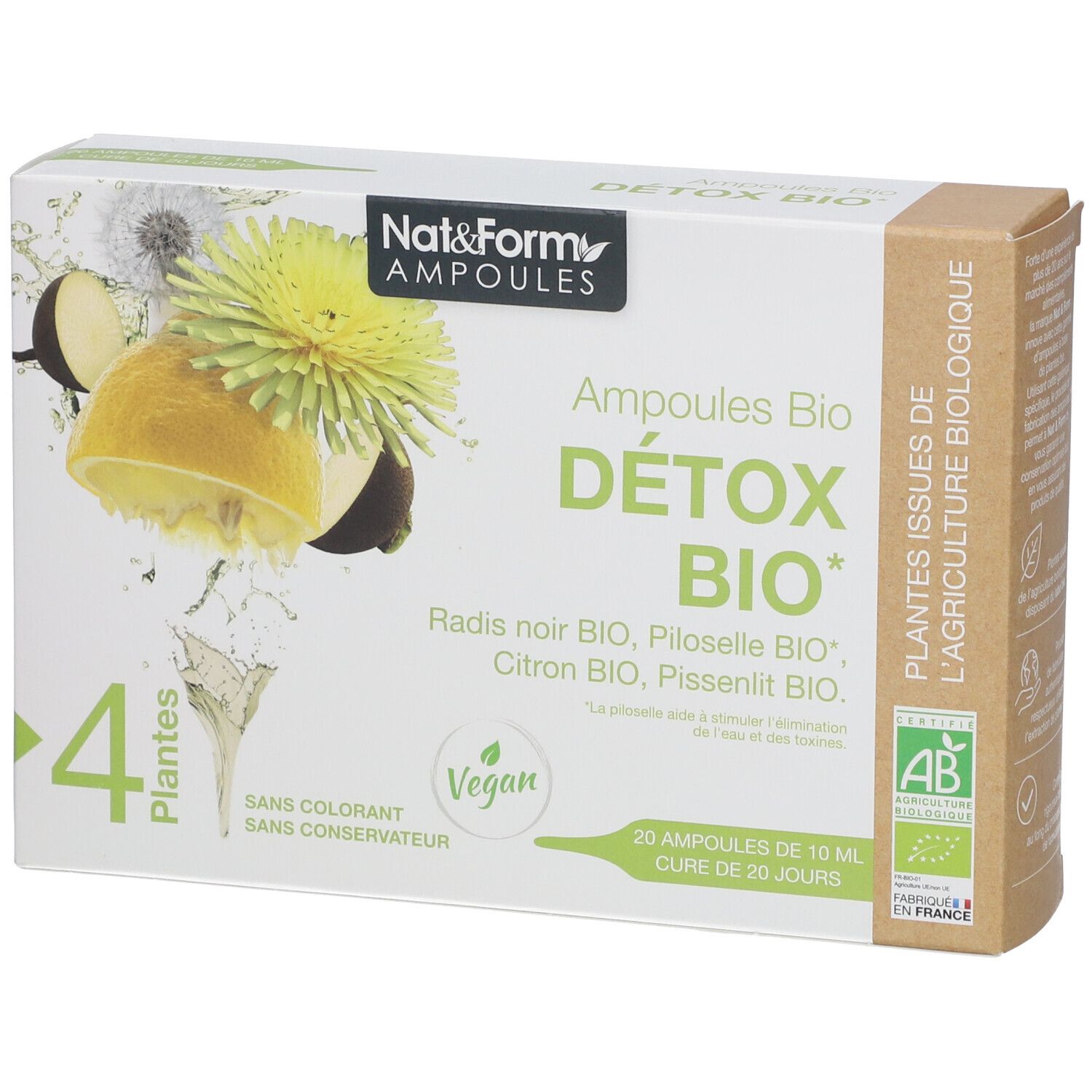 Nat & Form Ampoules Detox Bio