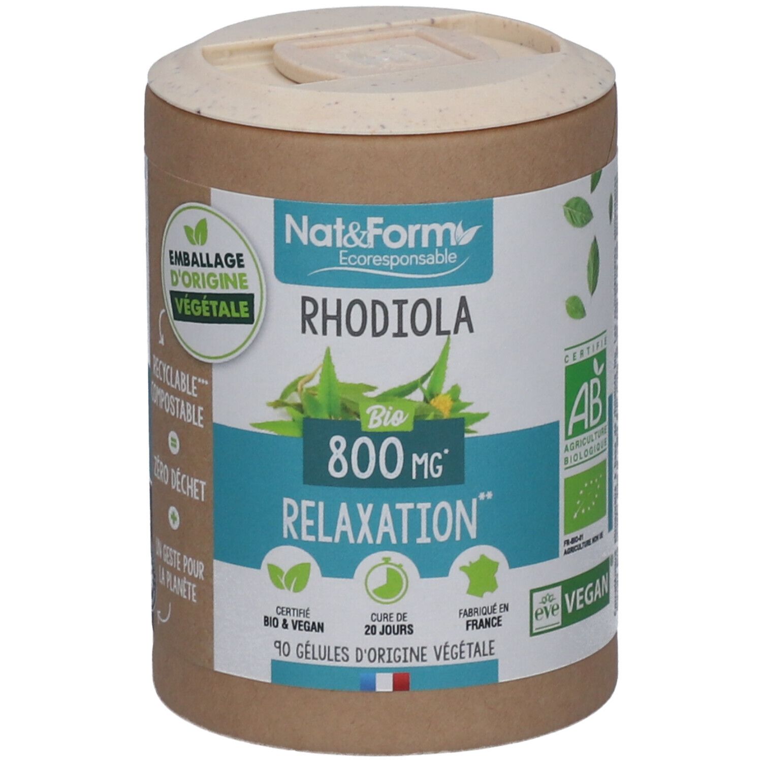 Nat&Form Rhodiola Bio en gélules