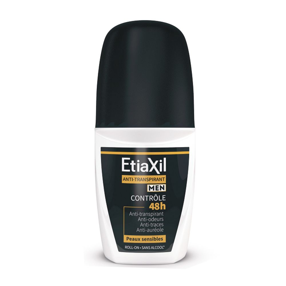Etiaxil - Déodorant Anti-transpirant - Homme - Transpiration Modérée - Aisselles - Contrôle 48h - Ro