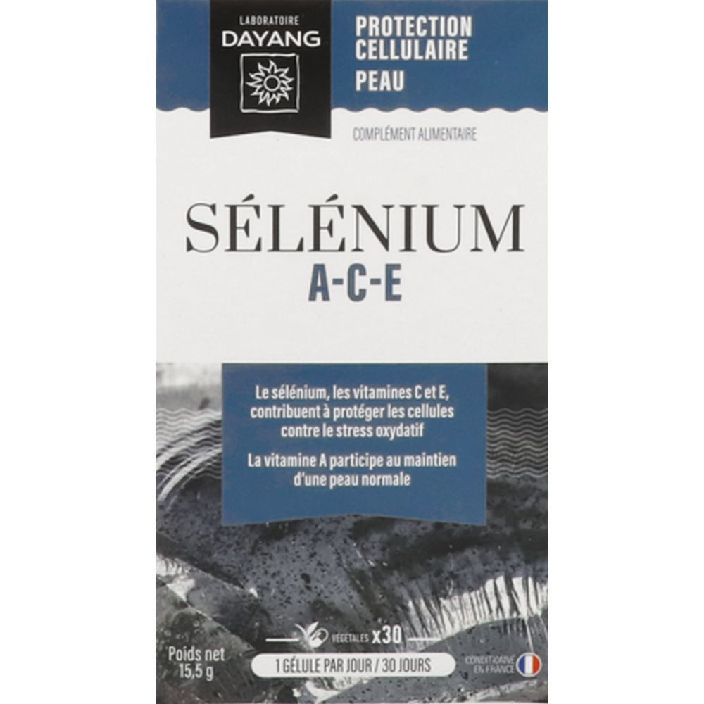 Dayang Sélénium Ace, Gélule, complément alimentaire à base de sélénium et vitamines A C E,