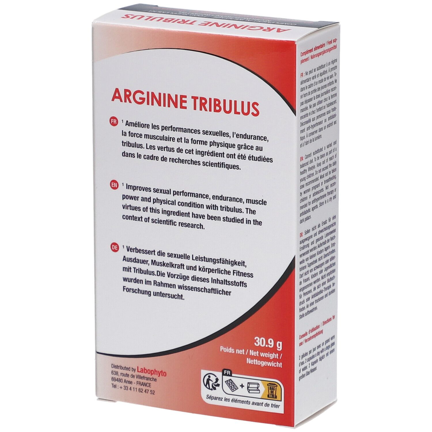 arginin tribulus Nahrungsergänzungsmittel | labophyto