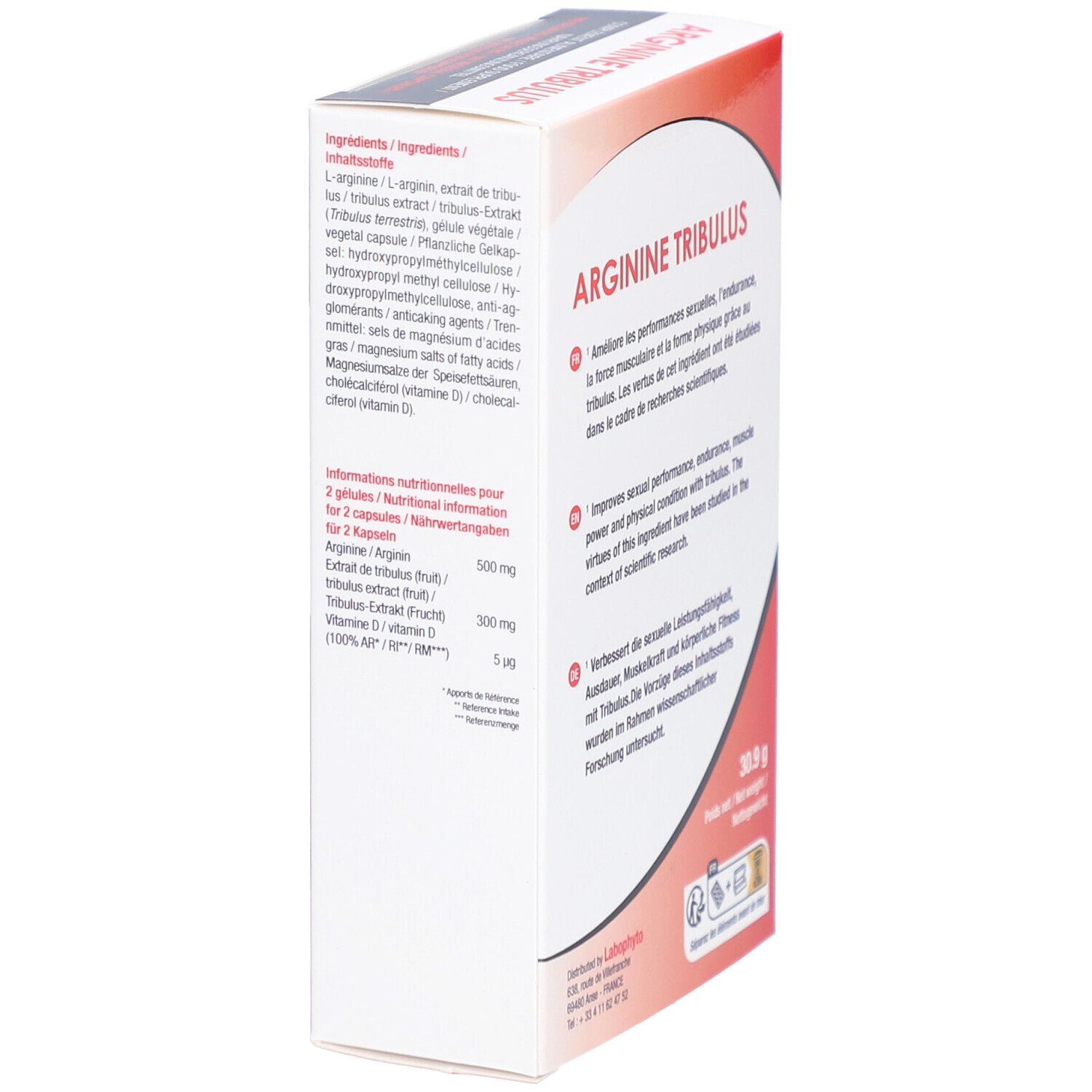 arginin tribulus Nahrungsergänzungsmittel | labophyto