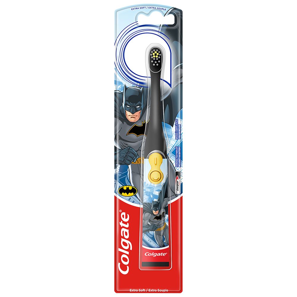 Colgate® Kids Brosse à dents électrique à piles extra-souple Batman