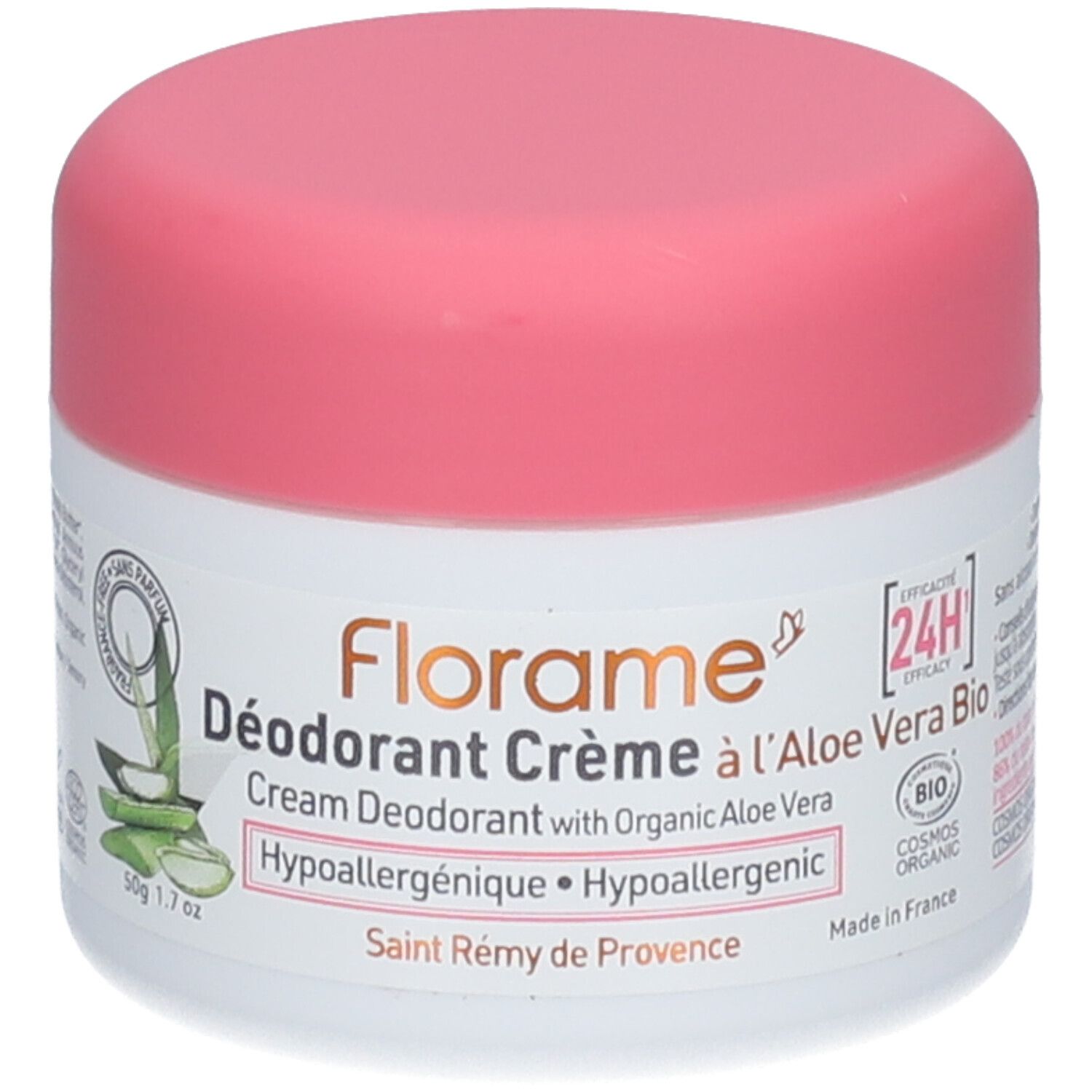 Florame Aloe Vera Creme Deodorant Hypoallergen Bio 24H