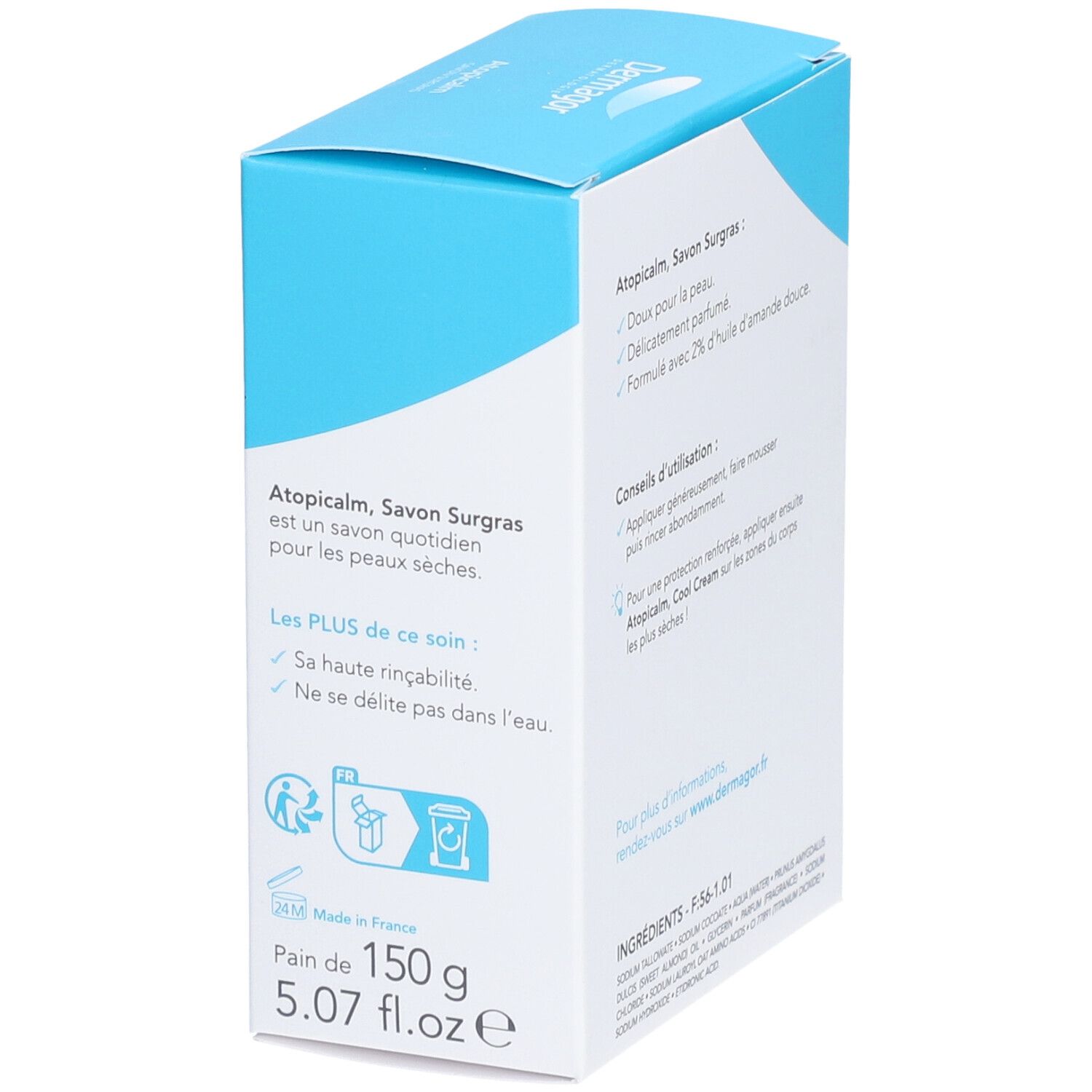 Verpackung mit Produktnamen und Text. Enthält Informationen zur Anwendung und Gewicht.