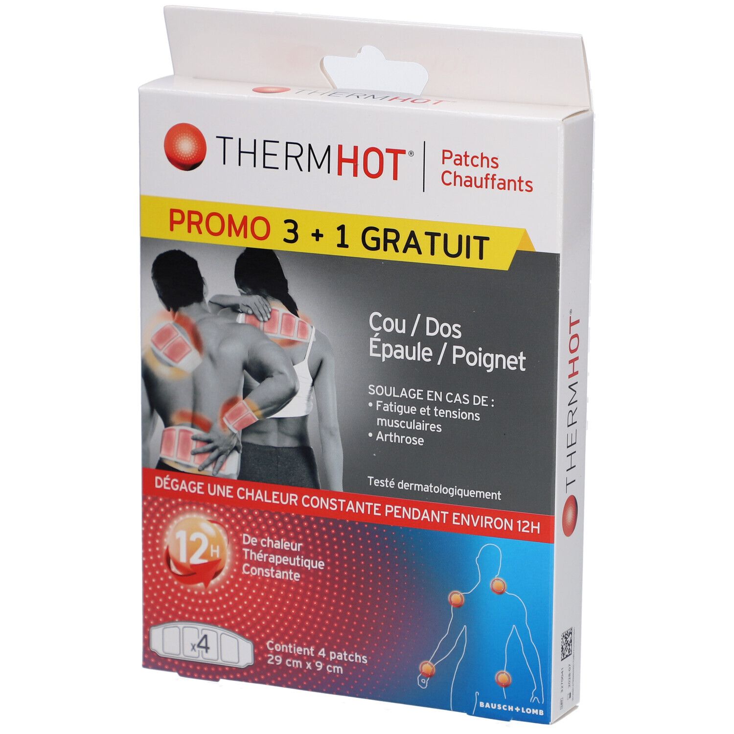 Thermhot Warmtekompres 3-in-1 voor nek, rug, schouder 1 Pleister