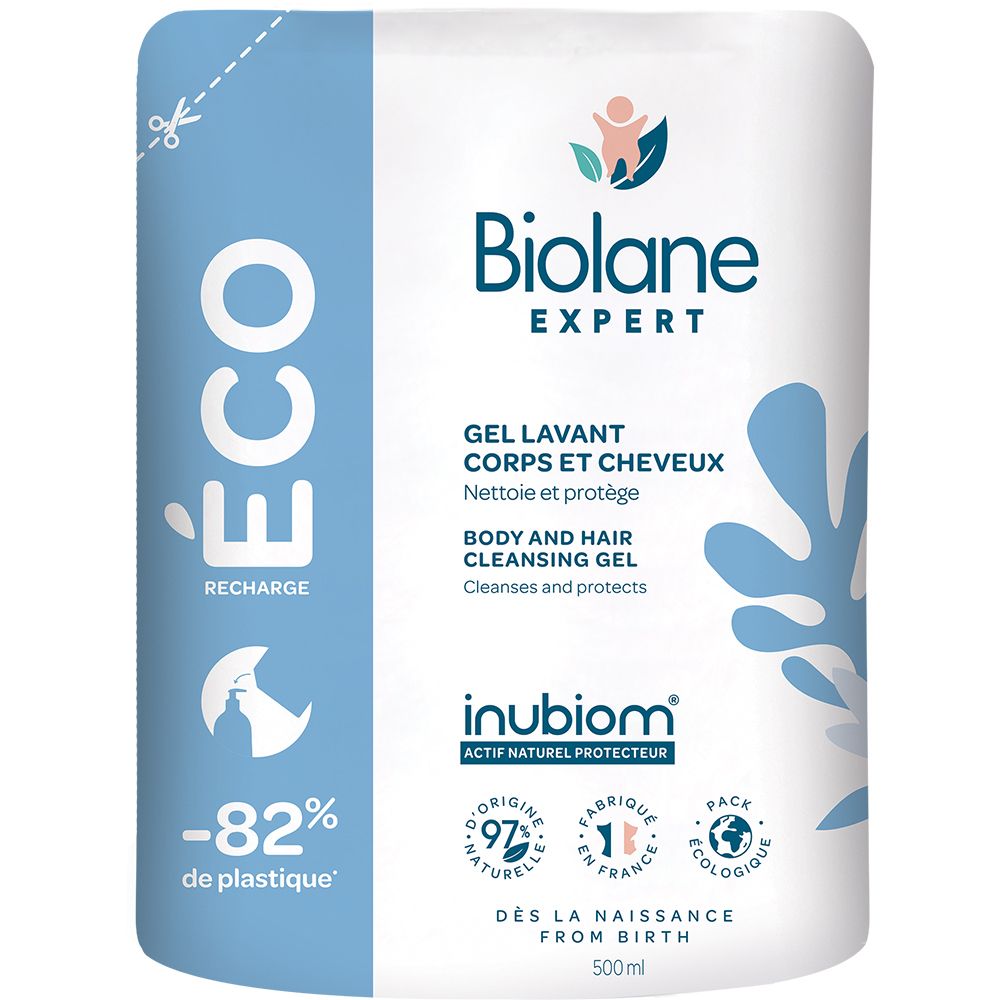 Biolane Eco-recharge gel lavant corps et cheveux