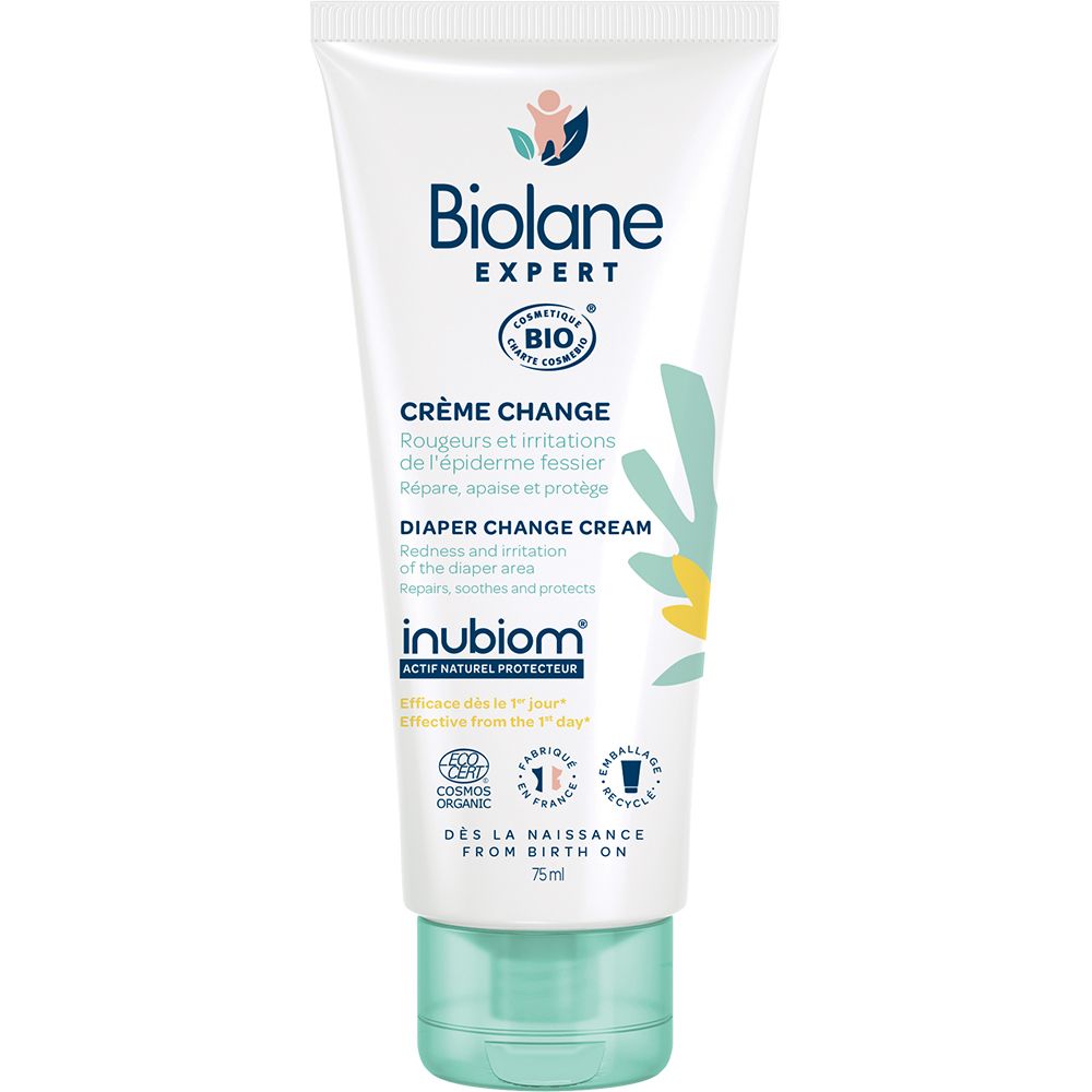 Biolane Expert - Crème Change Bio - Peaux Sèches et Sensibles - 75ml