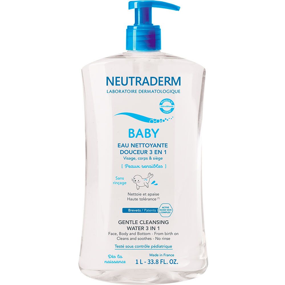 Neutraderm Baby Eau Nettoyante Douceur 3 en 1