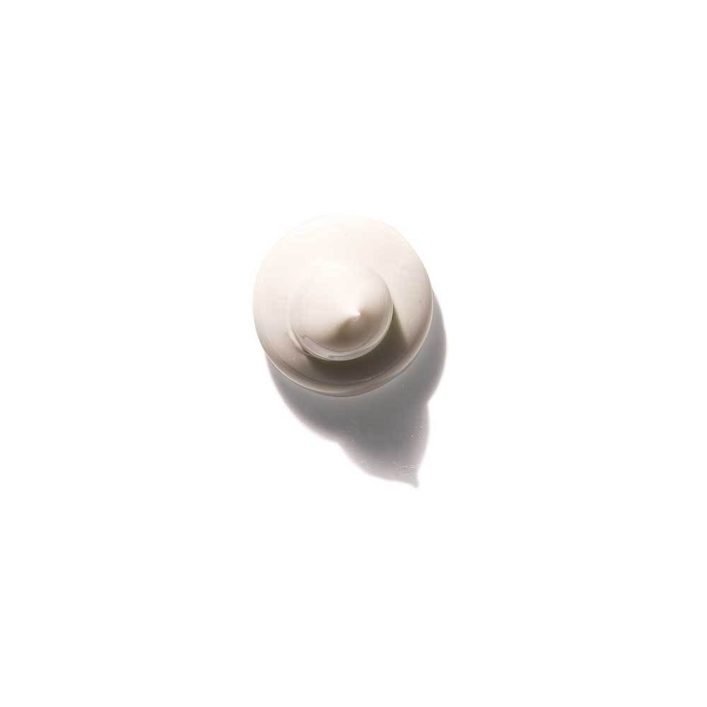 Tas de crème. Blanc. Vue de dessus.