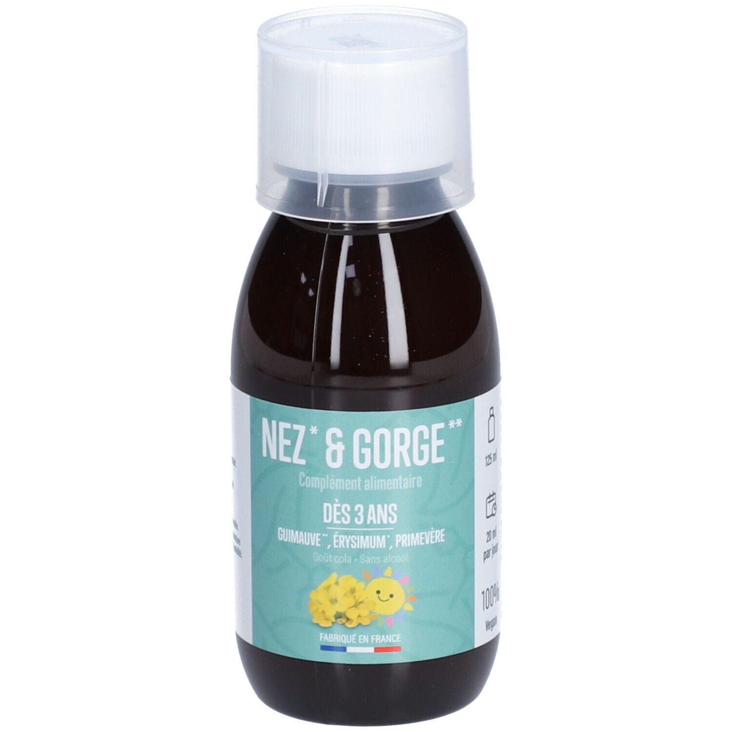 Léro DÈS 3 ANS NEZ & Gorge - Sirop, complément alimentaire à base de guimauve, érysimum et