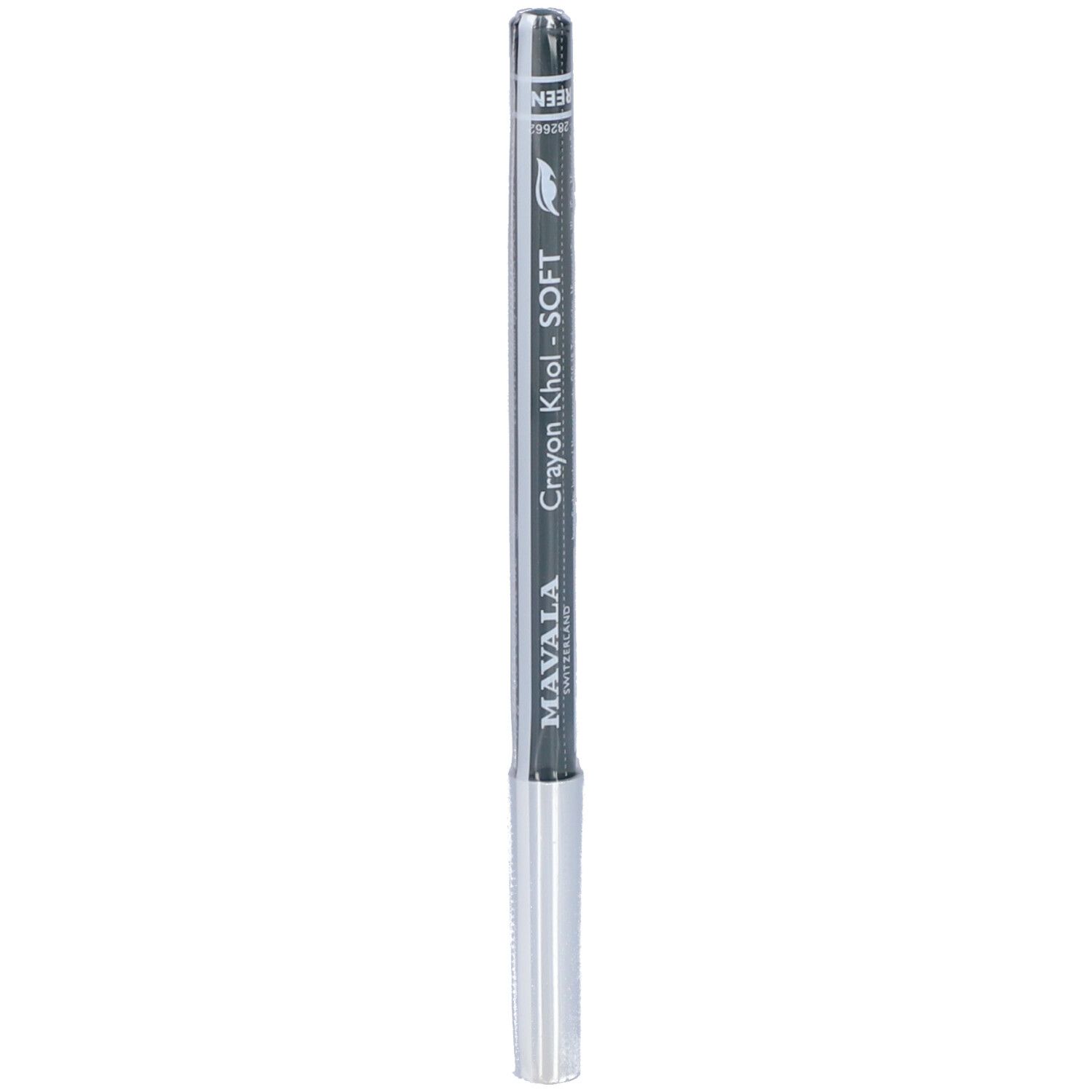 Crayon khôl vert avec capuchon argenté. Inscription: MAVALA, Crayon Khol - SOFT, Vert.