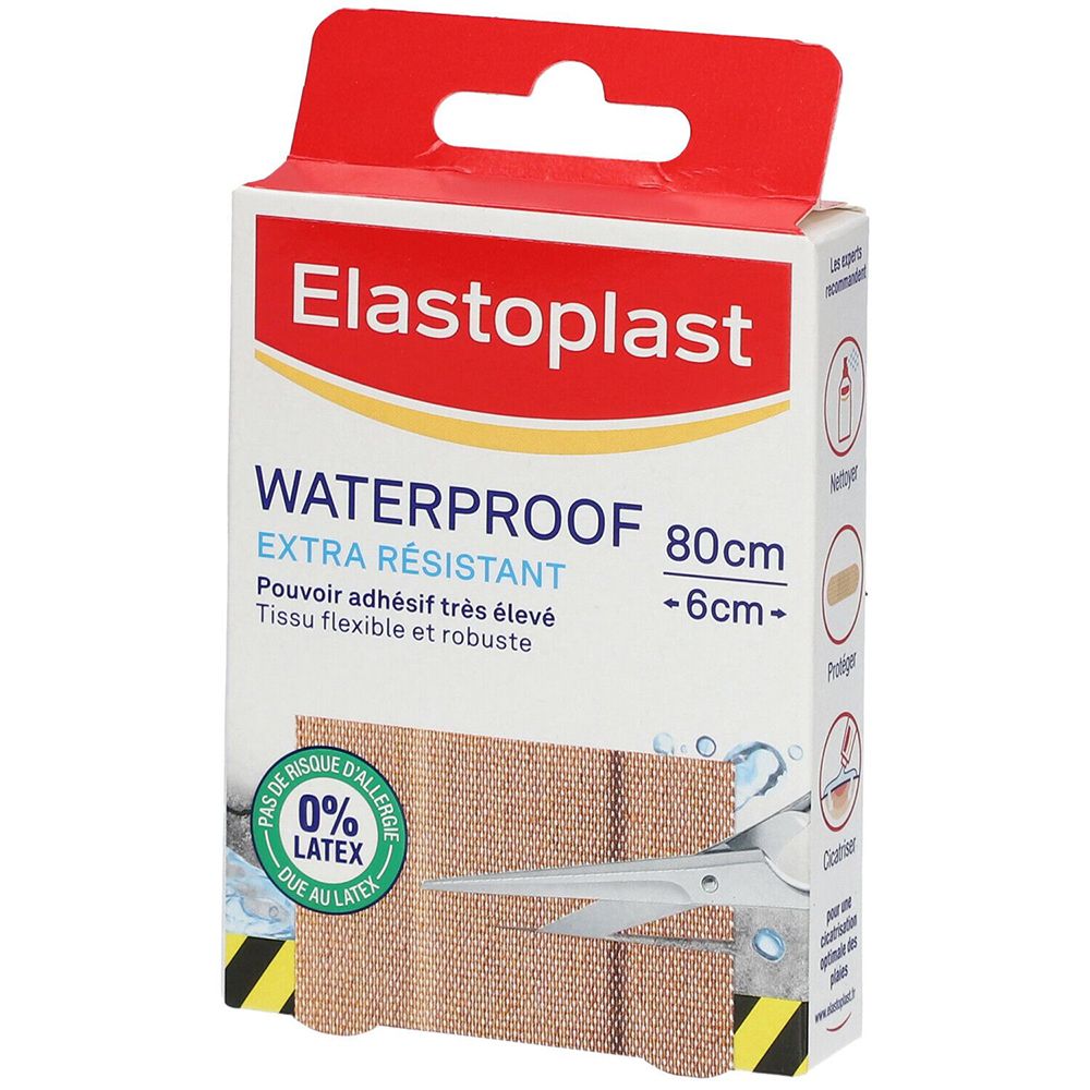 Elastoplast Pansements Waterproof Extra Résistant 6 x 80 cm