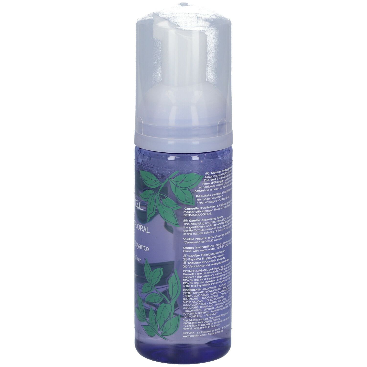 Melvita Bouquet Floral Detox Sanfter Reinigungsschaum