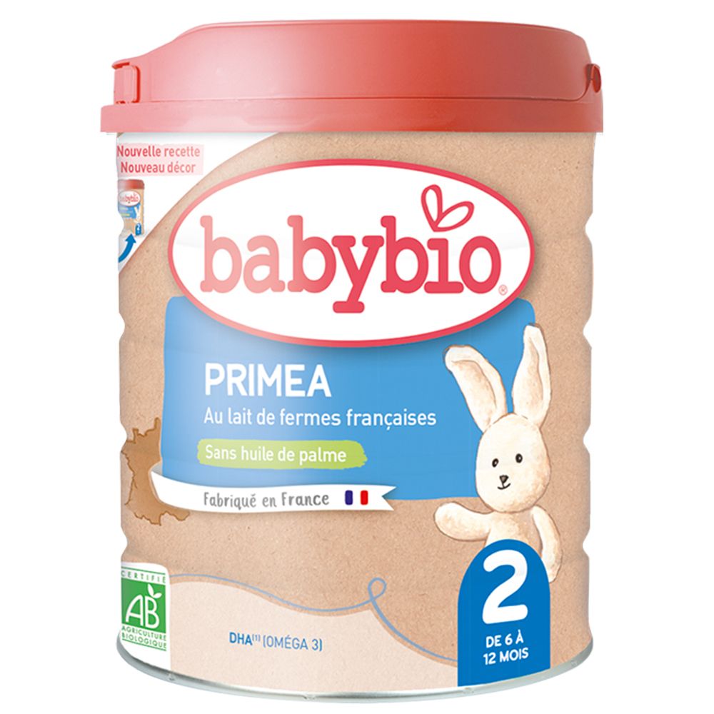 Babybio Priméa Lait de suite en poudre pour nourisson 2 de 6 à 12 mois