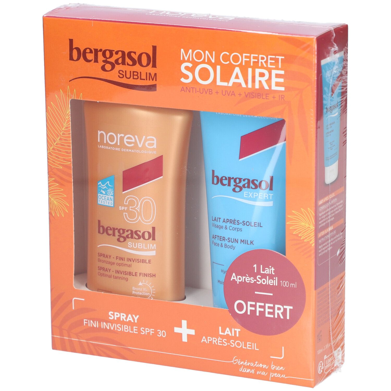 Noreva - Bergasol Sublim Spray Invisible Spf30 + Lait Après-Soleil Expert