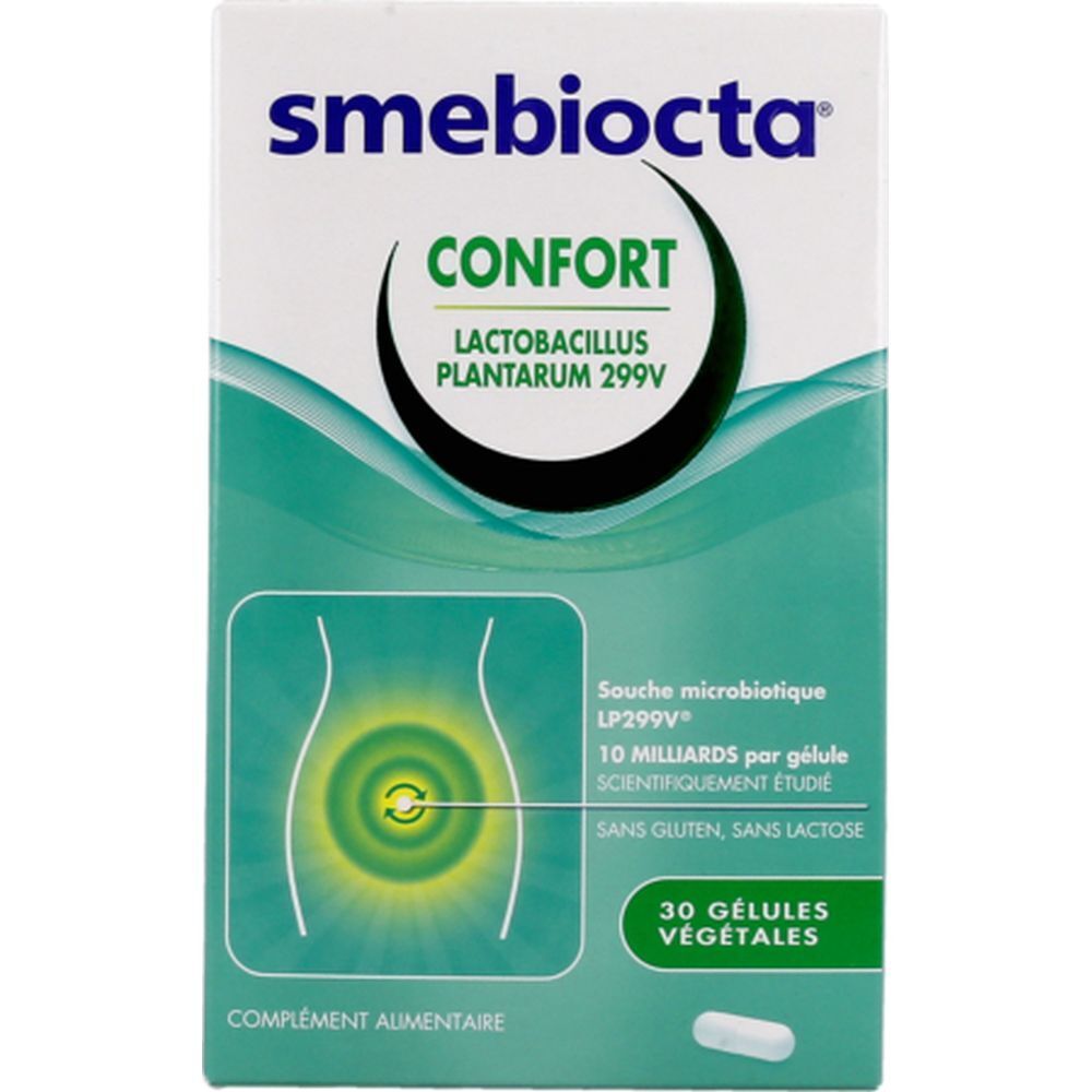 Smebiocta Confort, Gélule, complément alimentaire composé d'une souche microbiotique, bt 3