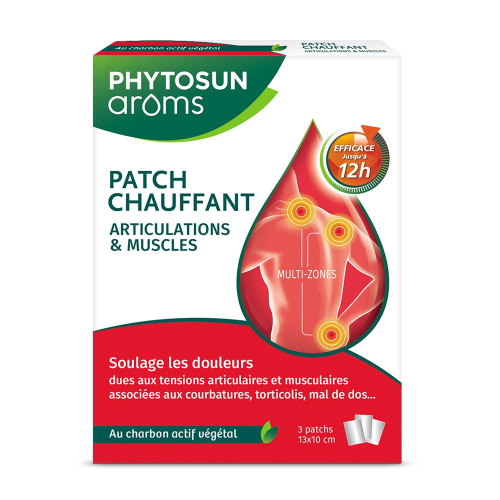 Phytosun Arôms Patch Chauffant Articulations et Muscles 3 Patchs