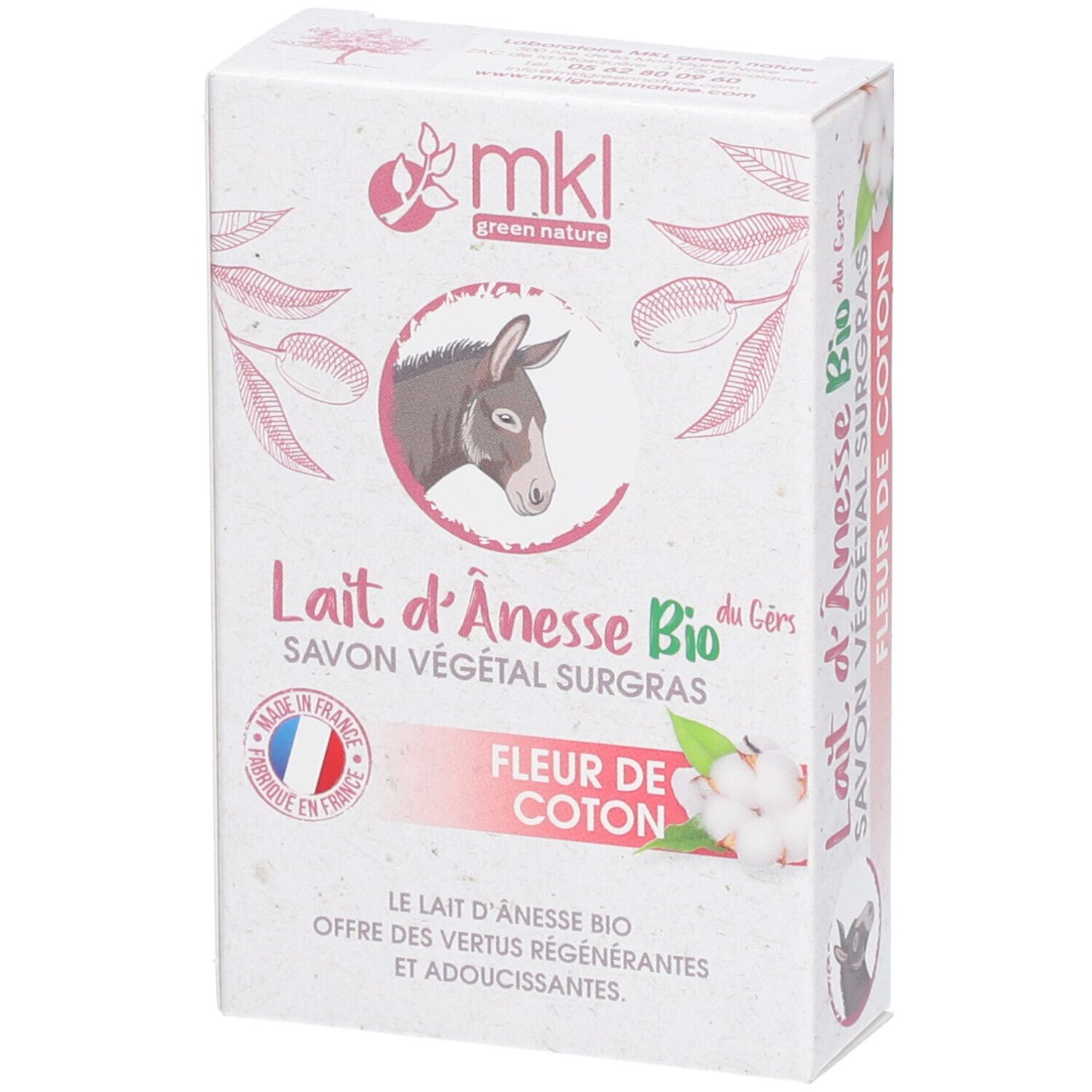mkl Savon AU Lait D'ânesse BIO - Fleur DE Coton