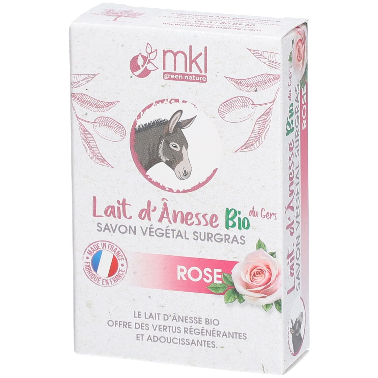 mkl Savon AU Lait D'ânesse BIO - Rose