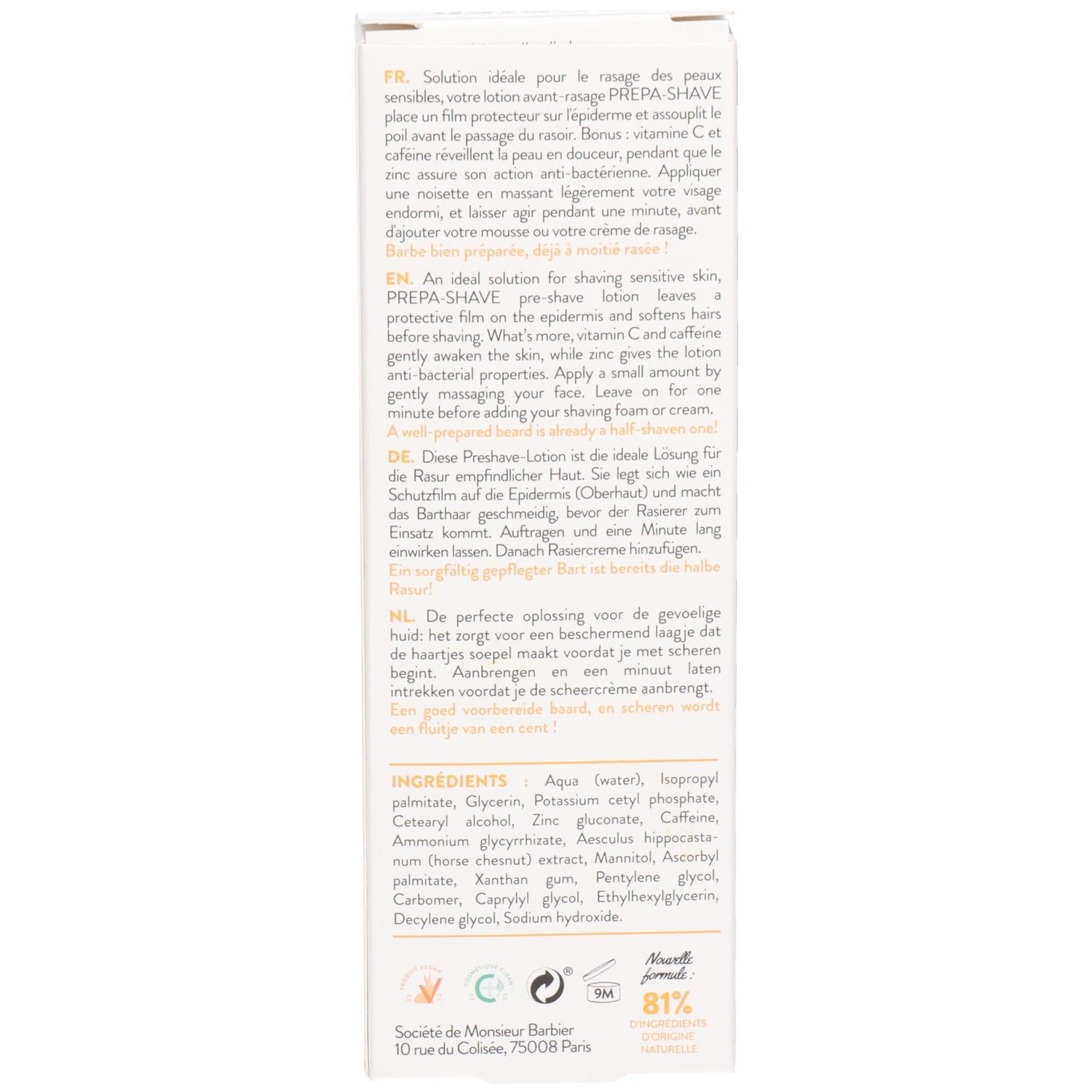 Monsieur BARBIER - Schützende Lotion vor der Rasur
