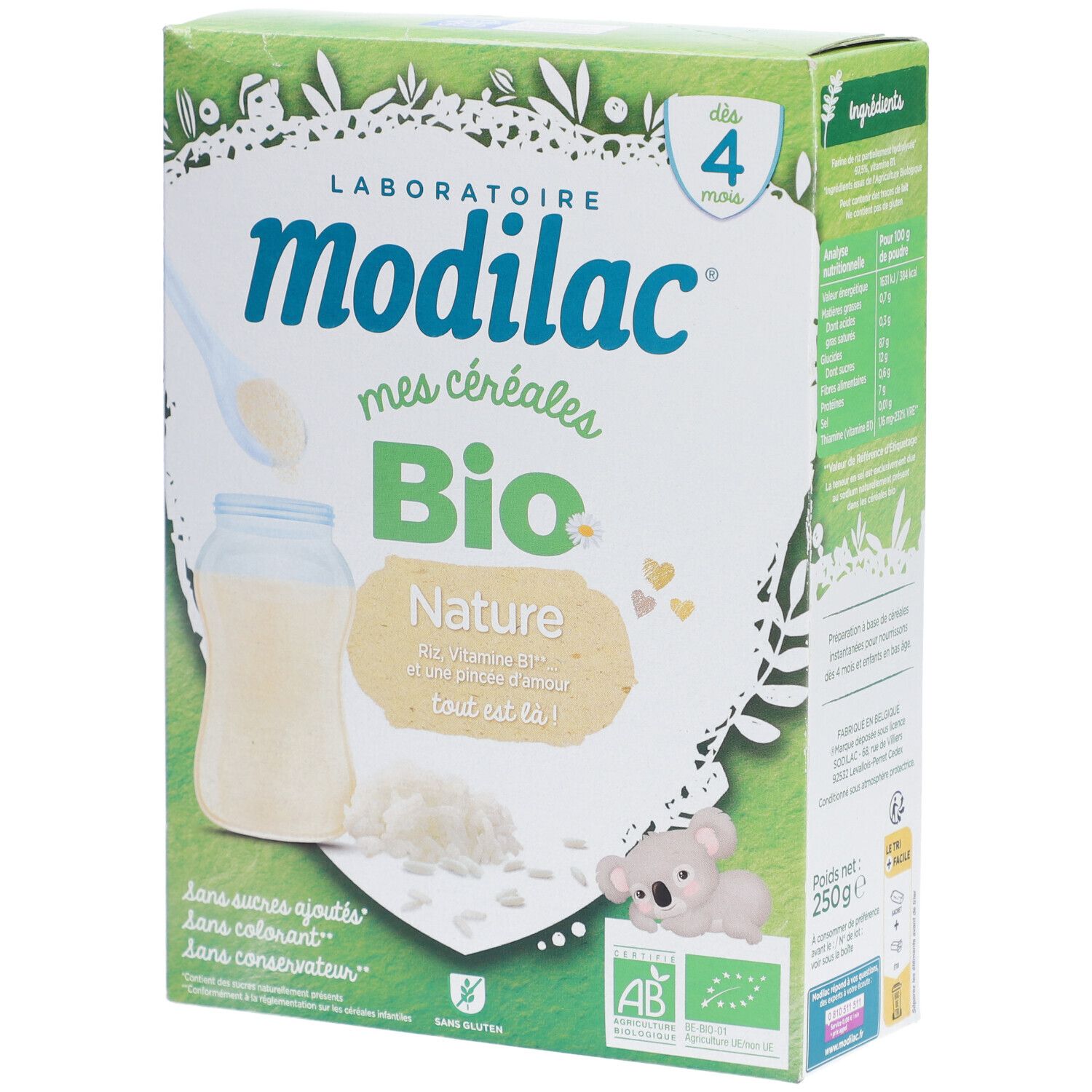 Modilac Mes Céréales bio Nature