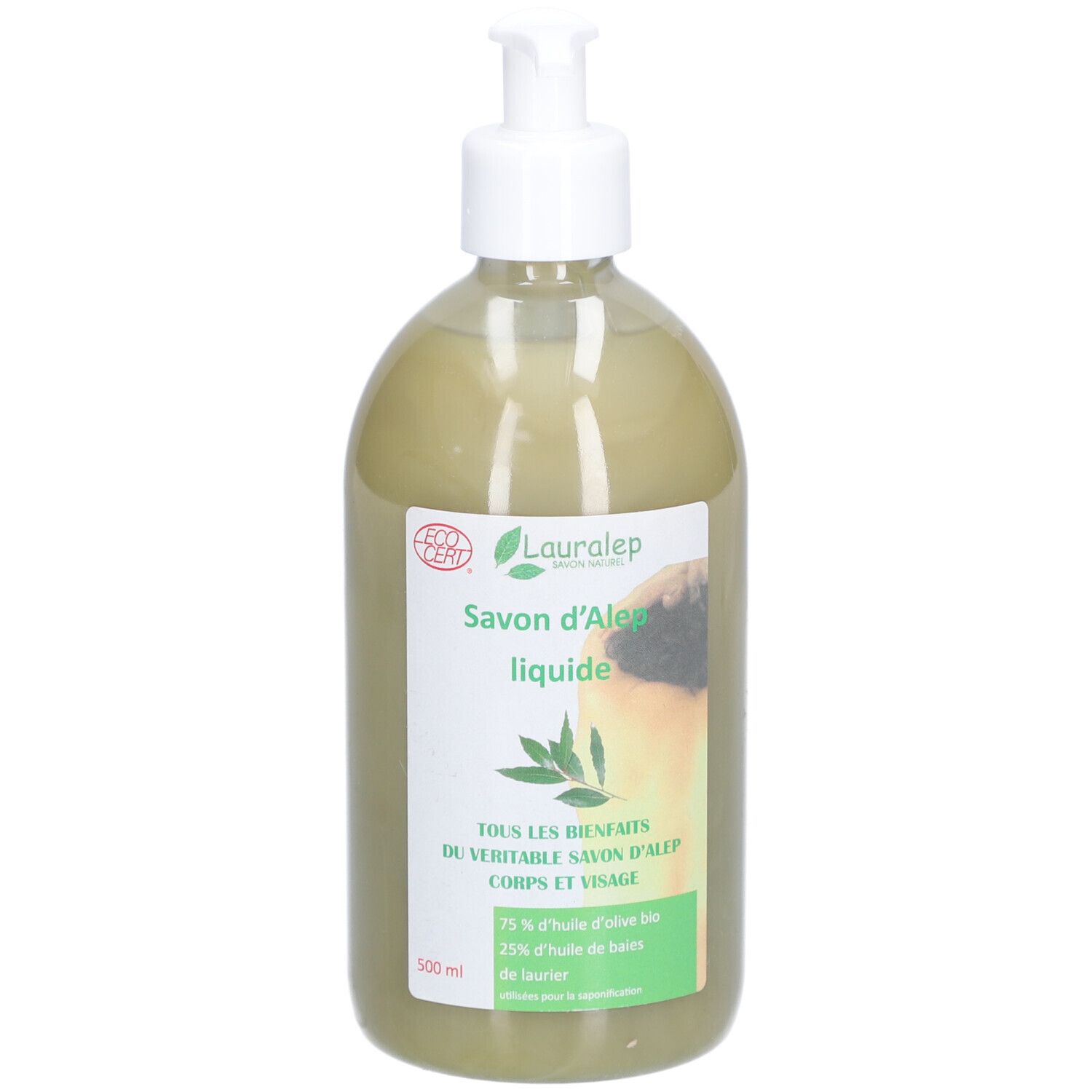 Lauralep® Flüssigseife Aleppo 25 % Lorbeeröl für Körper & Gesicht