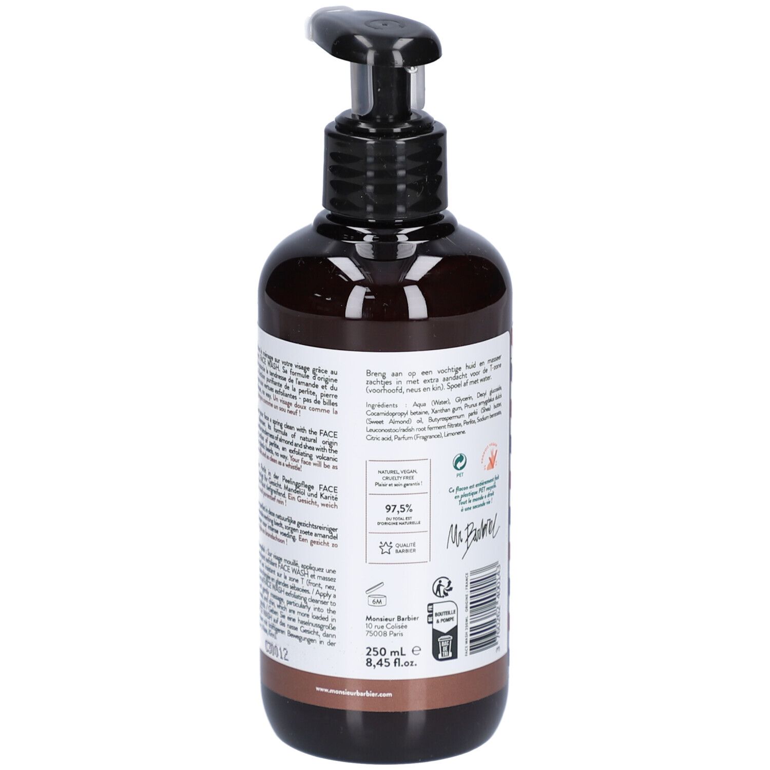 Monsieur BARBIER - Peeling-Reiniger für Gesicht und Körper für Männer