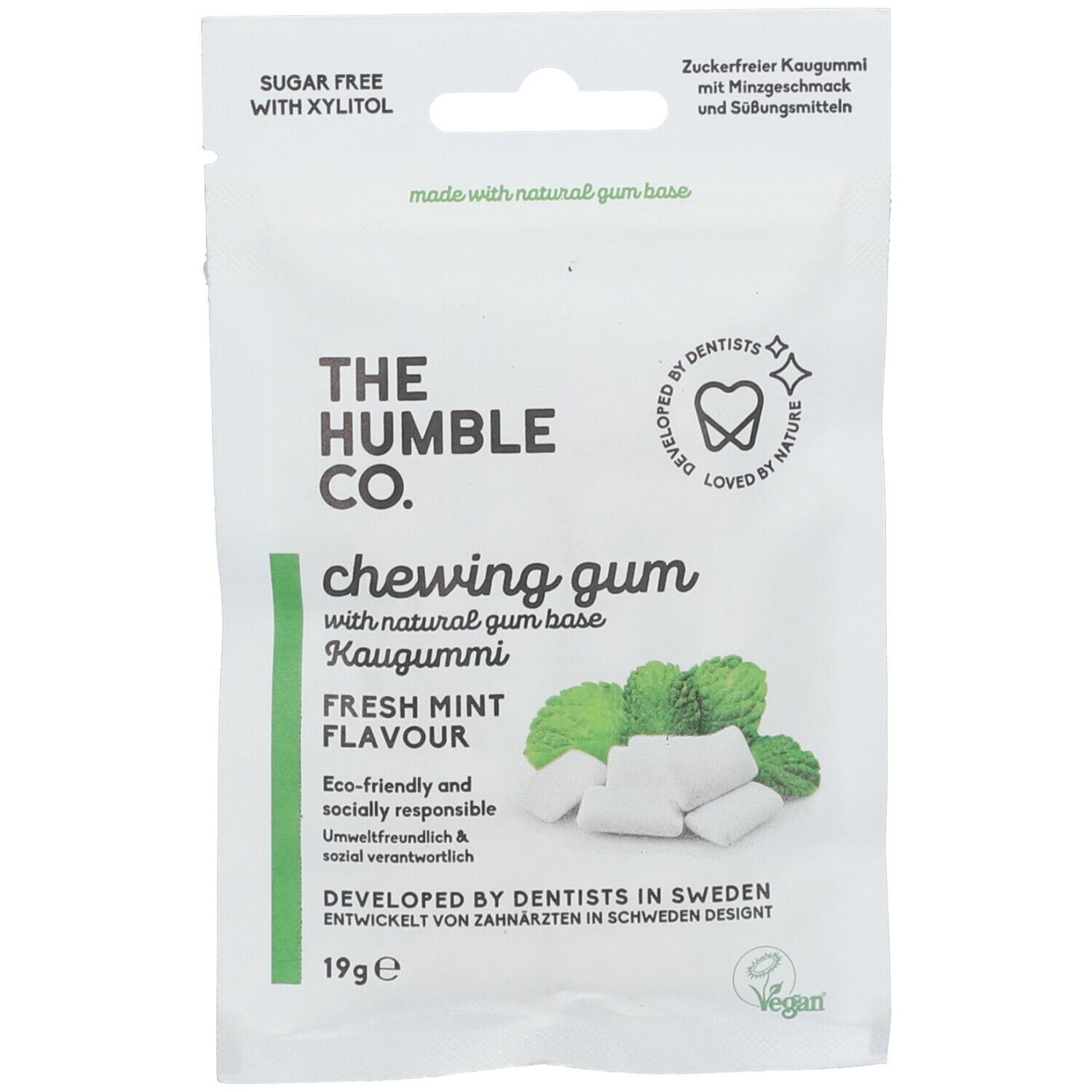 The Humble Co. Chewing-gum naturel - Menthe fraîche