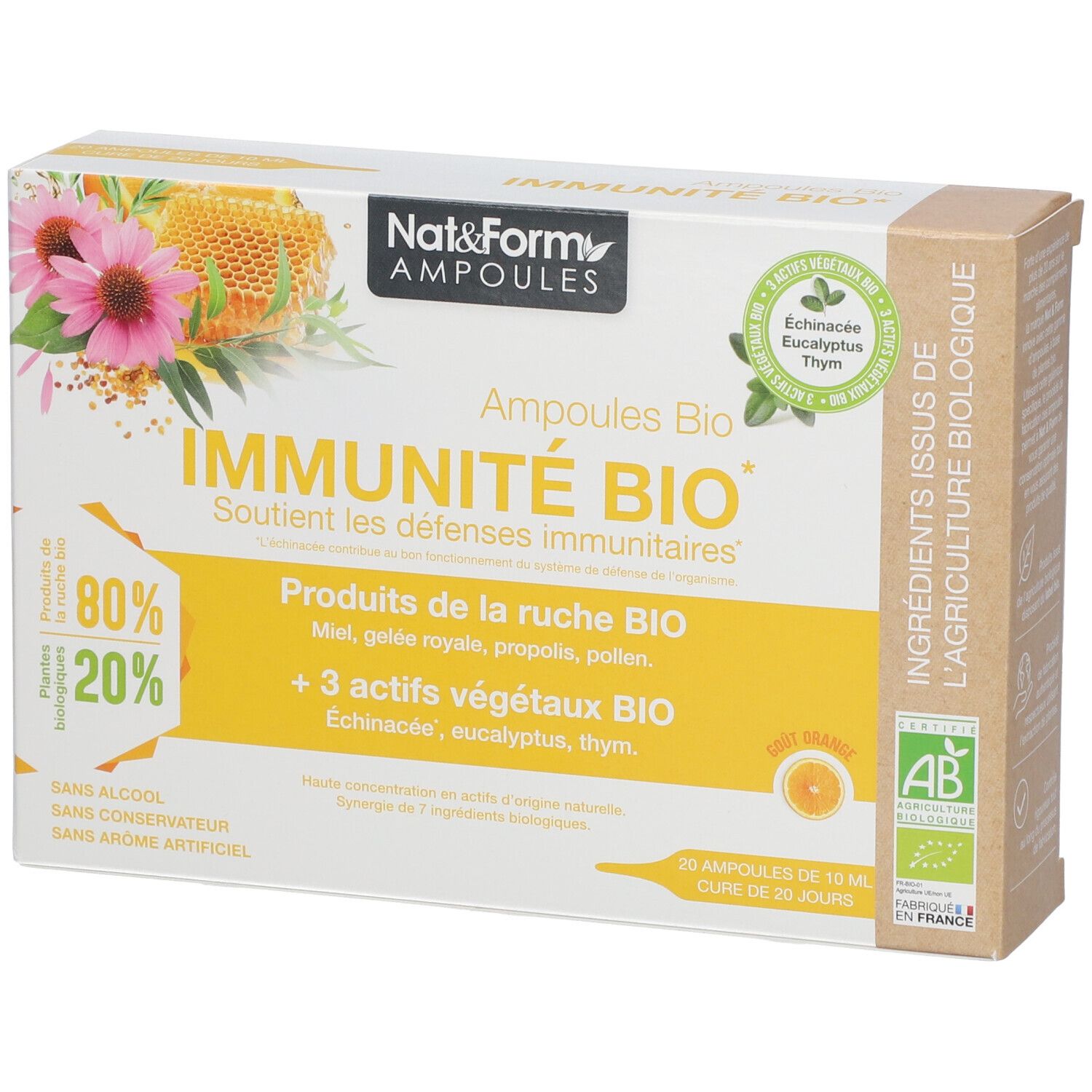 Nat & Form Ampoules Immunité Bio