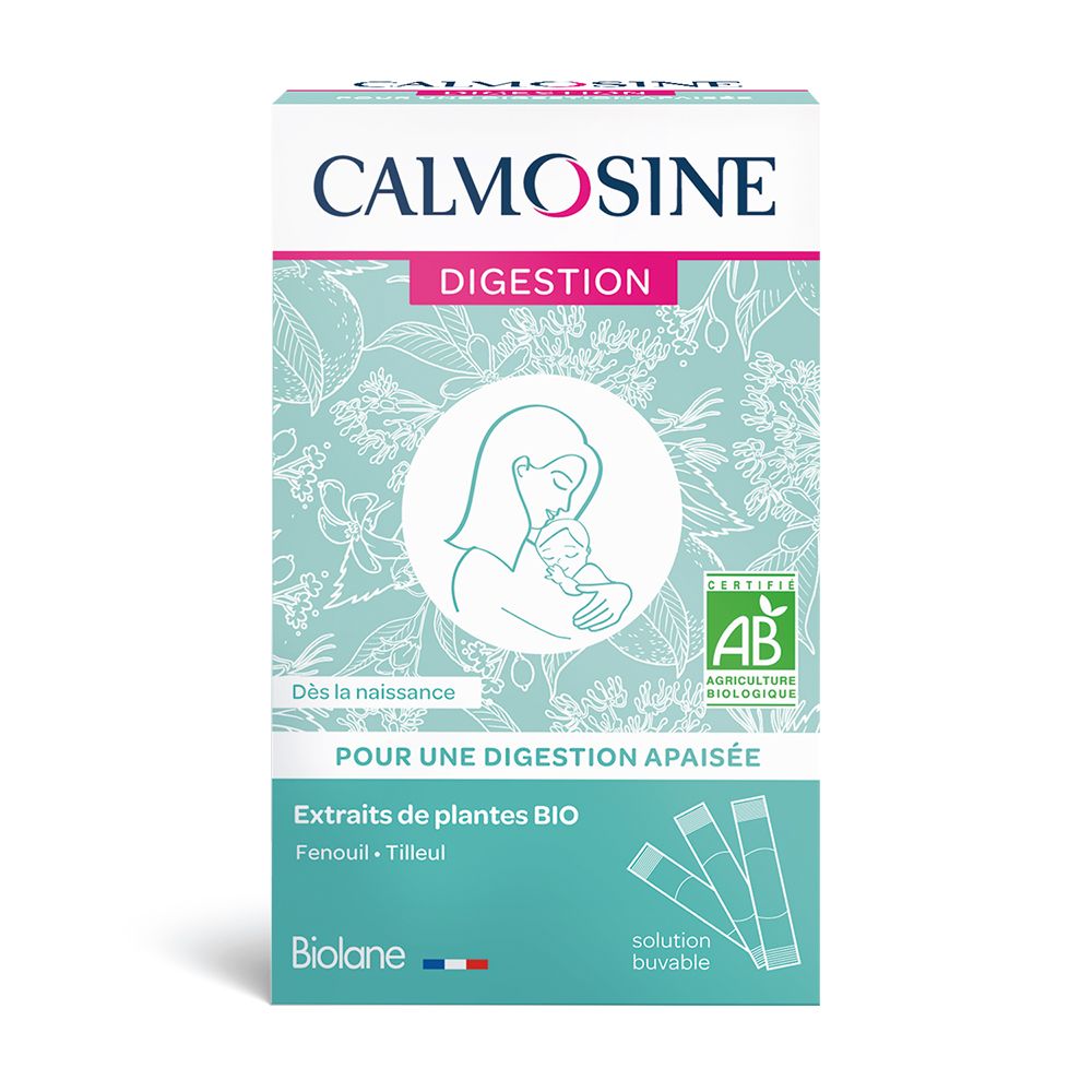 Calmosine - Digestion Bio - Boisson Apaisante - Inconfort Digestif - 12 dosettes