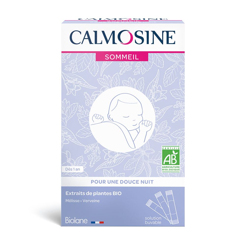 Calmosine - Sommeil Bio - Endormissement - Qualité du Sommeil - 14 dosettes