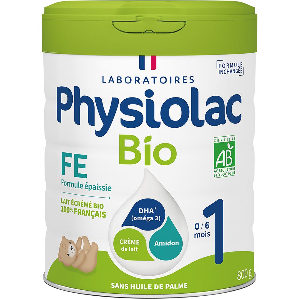 Physiolac Bio 1 Lait pour nourrisson Formule Épaissie